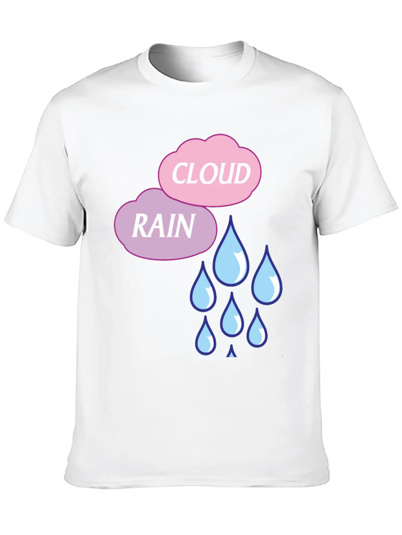 Cloud And Rain Stylish Everyday T-Shirt – Unisex Basic Cotton Tee