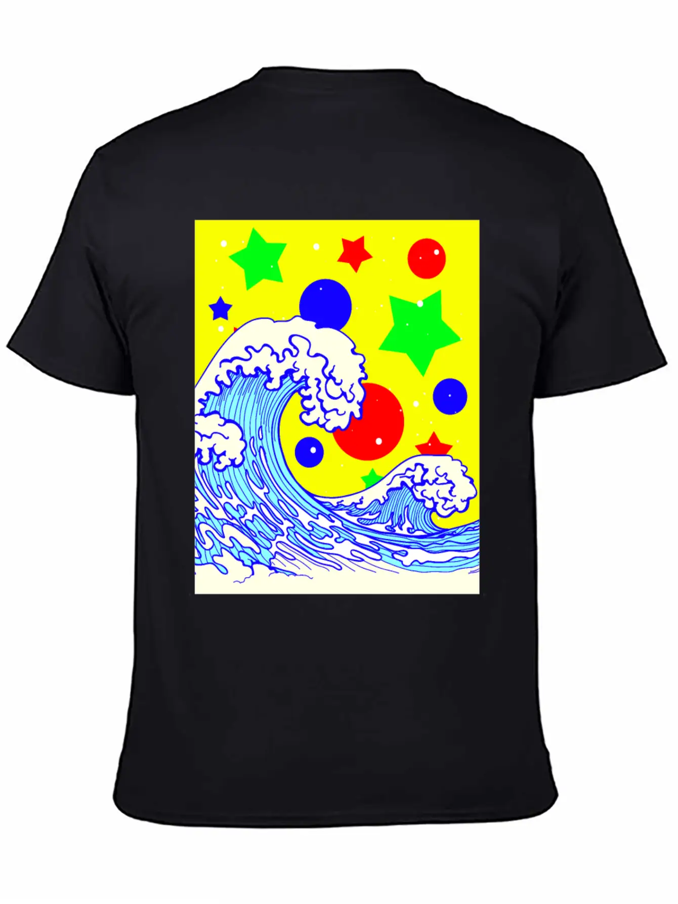 Clowncore Aesthetic Great Wave Off Kanagawa Basic Graphic T-Shirt – Daily Comfort In Soft Cotton