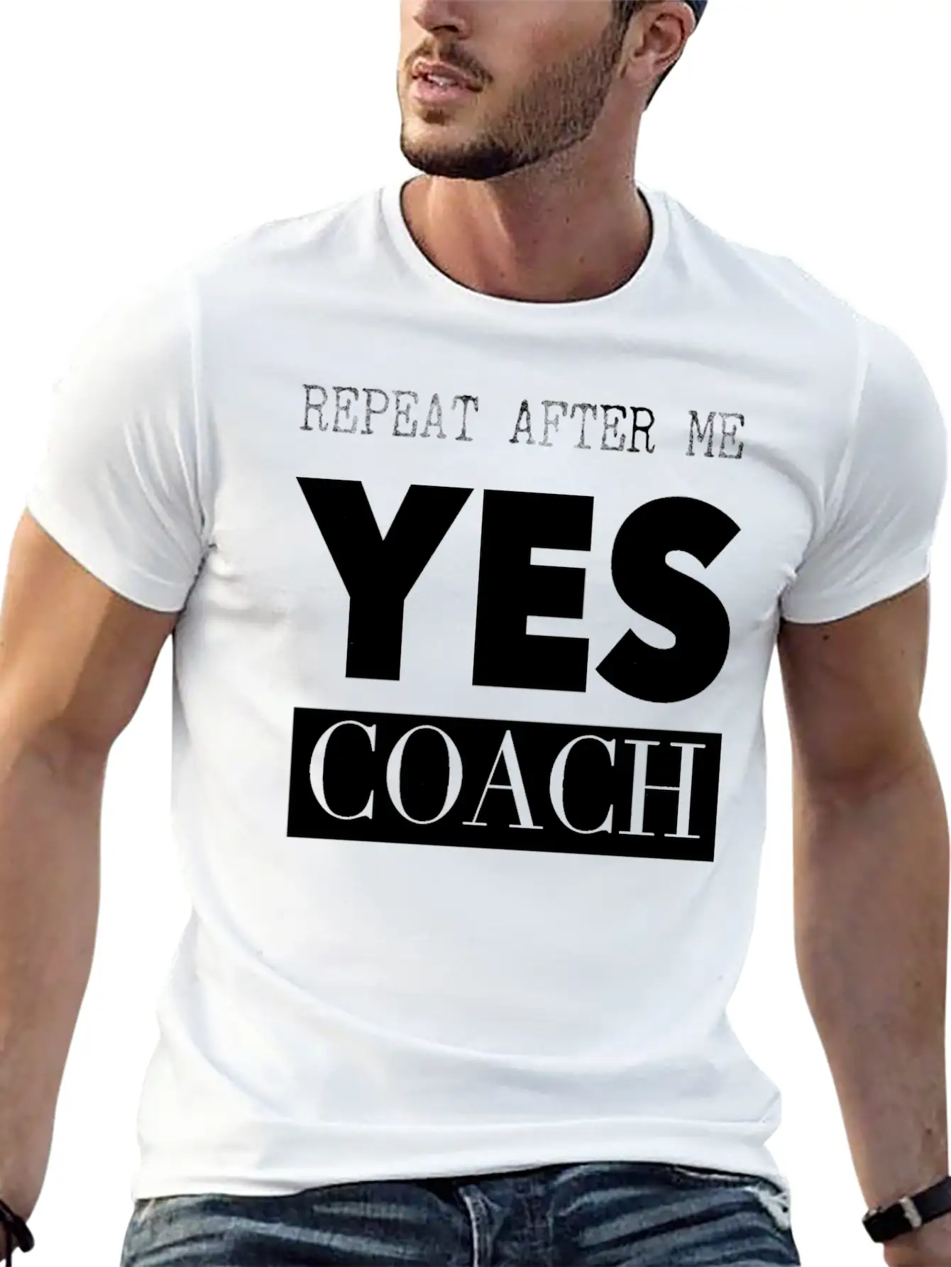 Coach Product Funny Coach Gift Graphic Yes Coach Stylish Everyday T-Shirt – Unisex Basic Cotton Tee