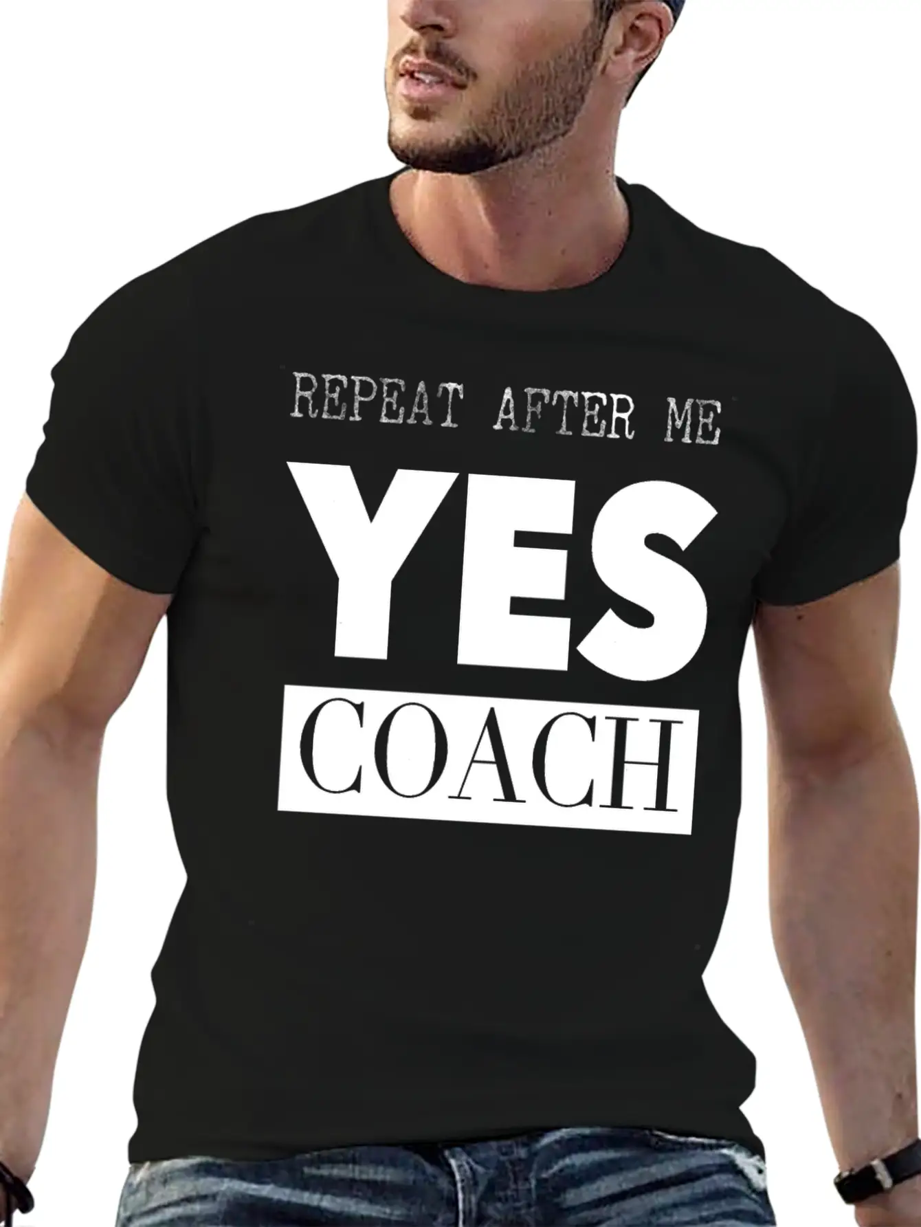 Coach Product Funny Coach Gift Graphic Yes Coach Stylish Everyday T-Shirt – Unisex Basic Cotton Tee