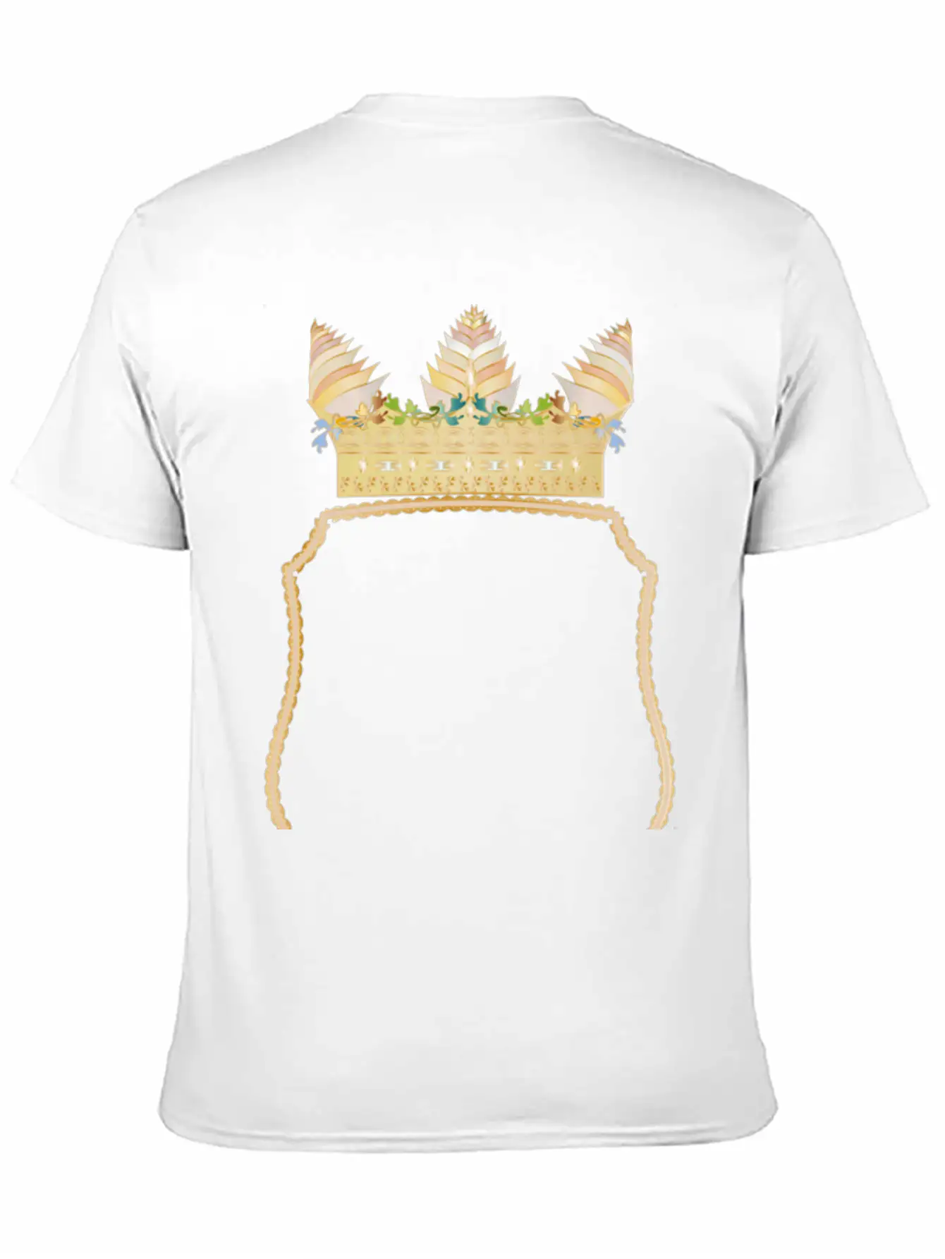 Coat Of Arms With A Golden Floral Crown Stylish Everyday T-Shirt – Unisex Basic Cotton Tee