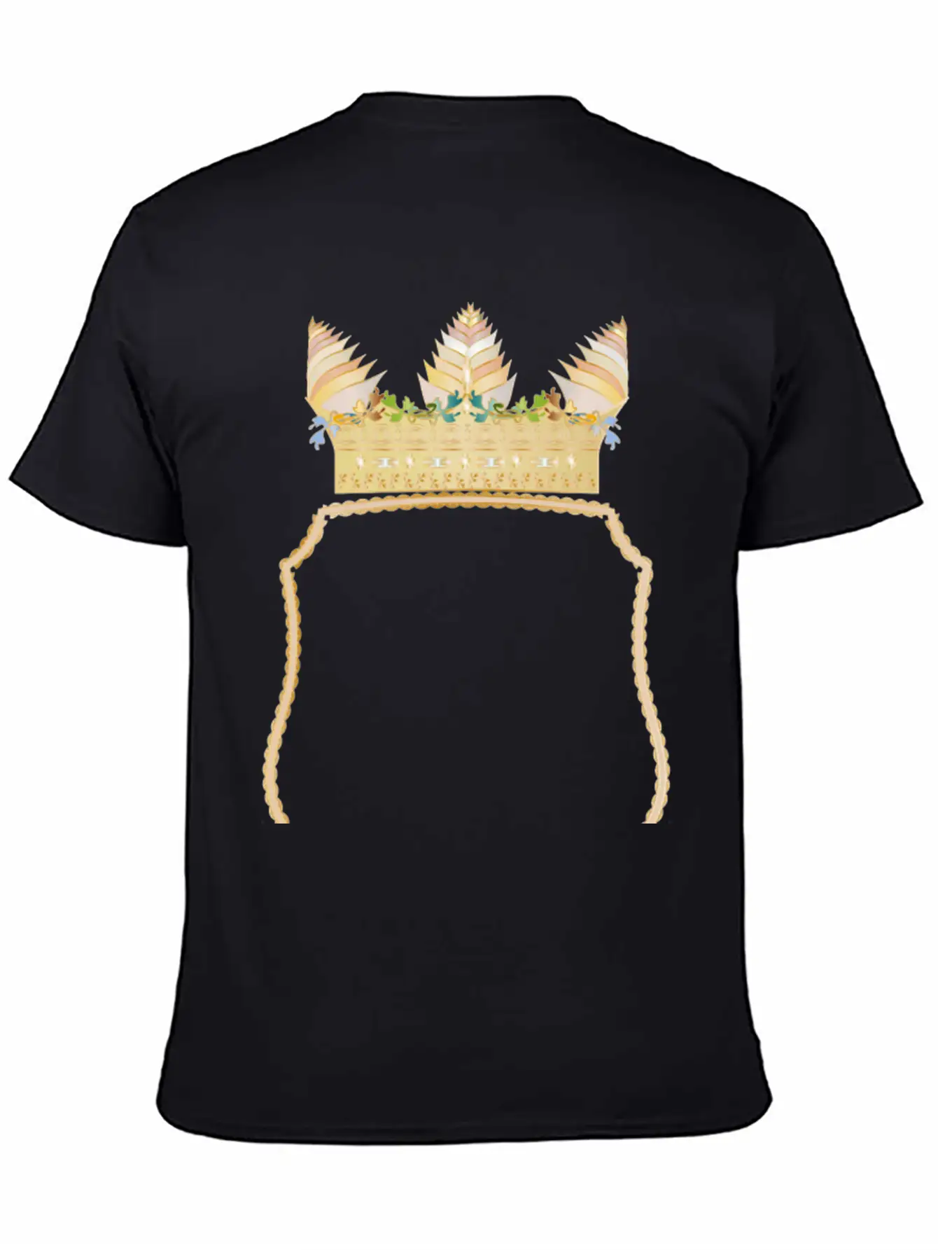 Coat Of Arms With A Golden Floral Crown Stylish Everyday T-Shirt – Unisex Basic Cotton Tee