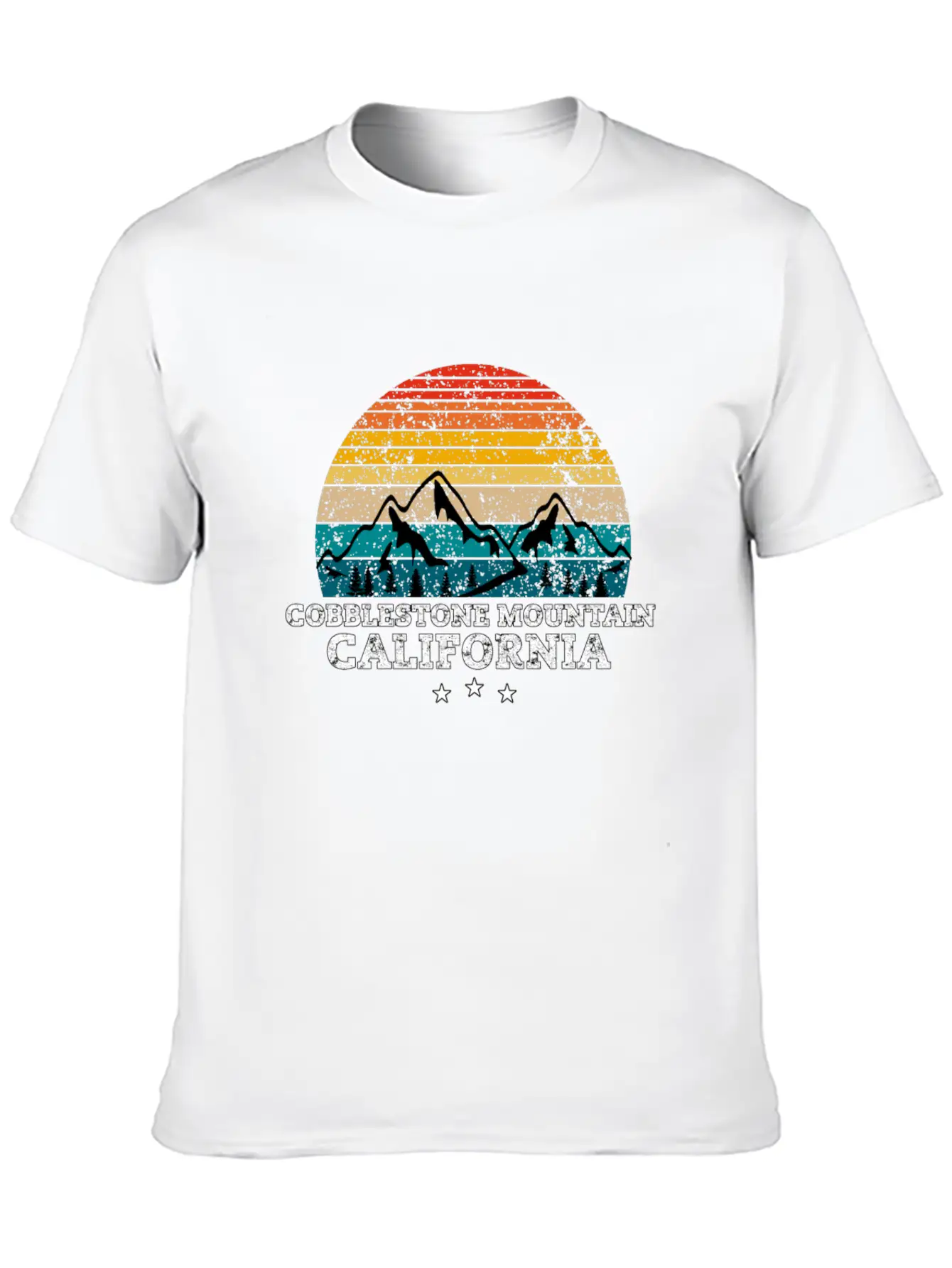 COBBLESTONE MOUNTAIN California Relaxed Everyday Tee – Lightweight And Durable Cotton