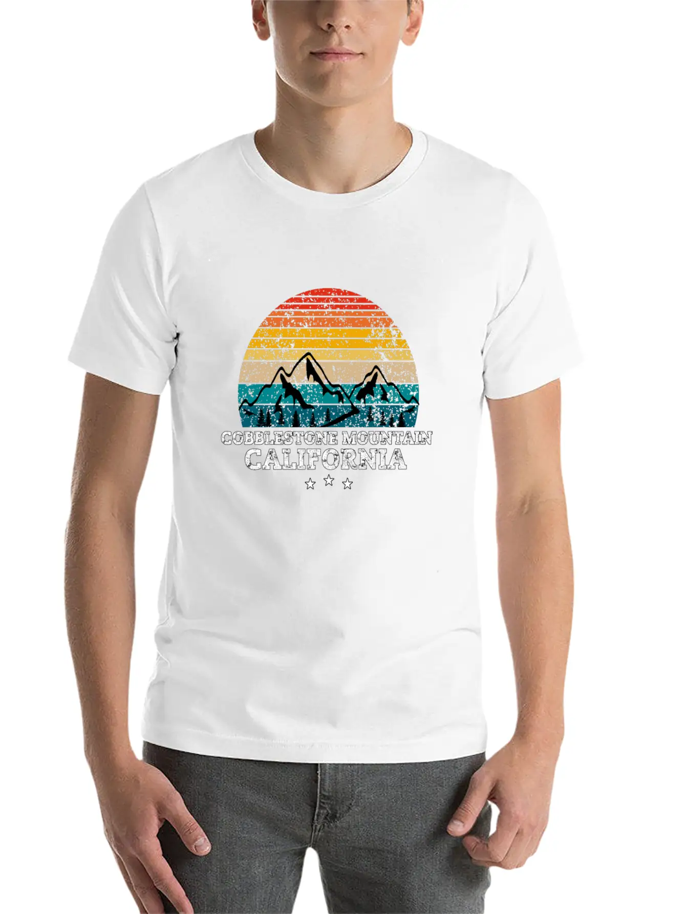 COBBLESTONE MOUNTAIN California Relaxed Everyday Tee – Lightweight And Durable Cotton