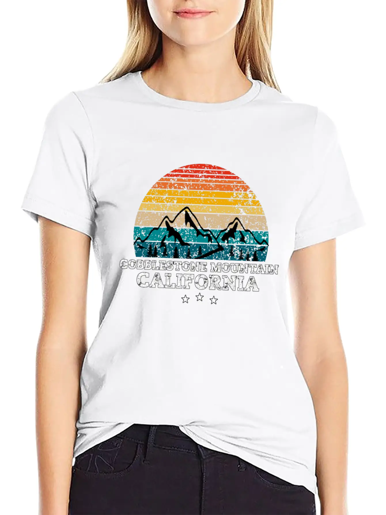 COBBLESTONE MOUNTAIN California Relaxed Everyday Tee – Lightweight And Durable Cotton
