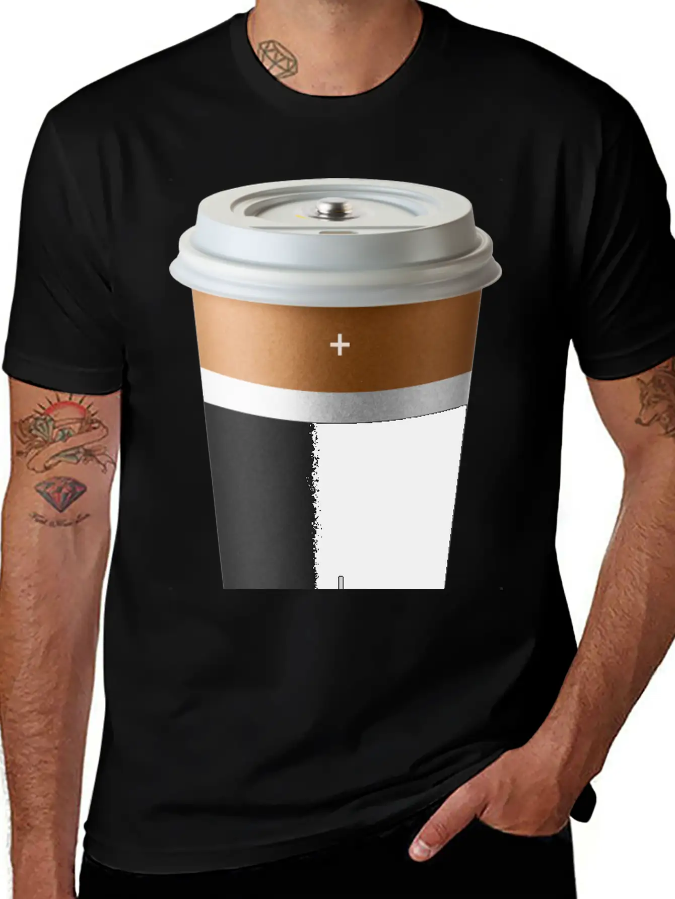 Coffee Battery Simple Everyday Graphic Tee – Lightweight Summer Wear