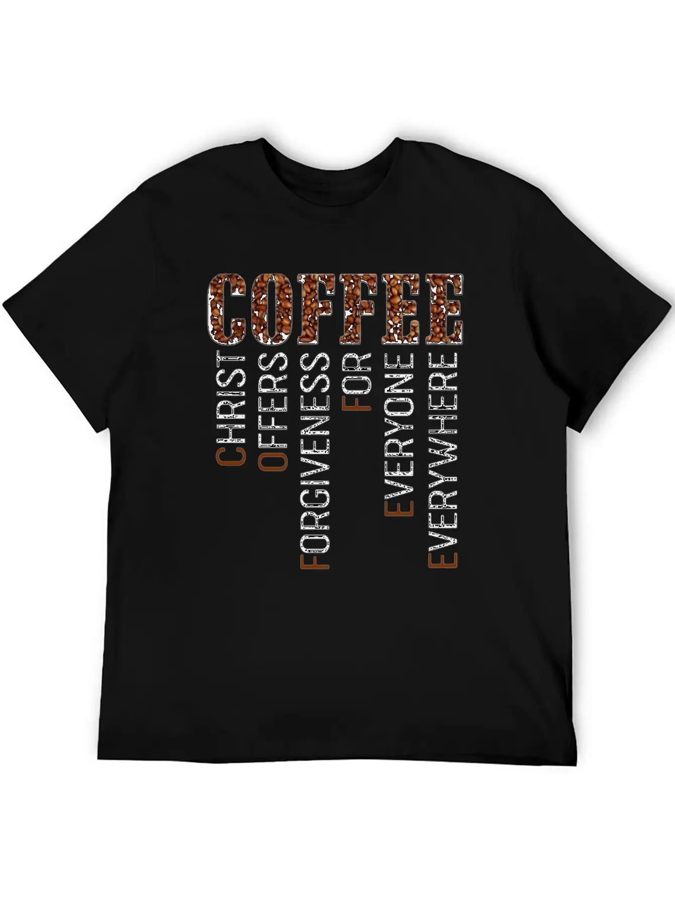 Coffee Christ Offers Forgiveness For Everyone Ever Basic Graphic T-Shirt – Daily Comfort In Soft Cotton