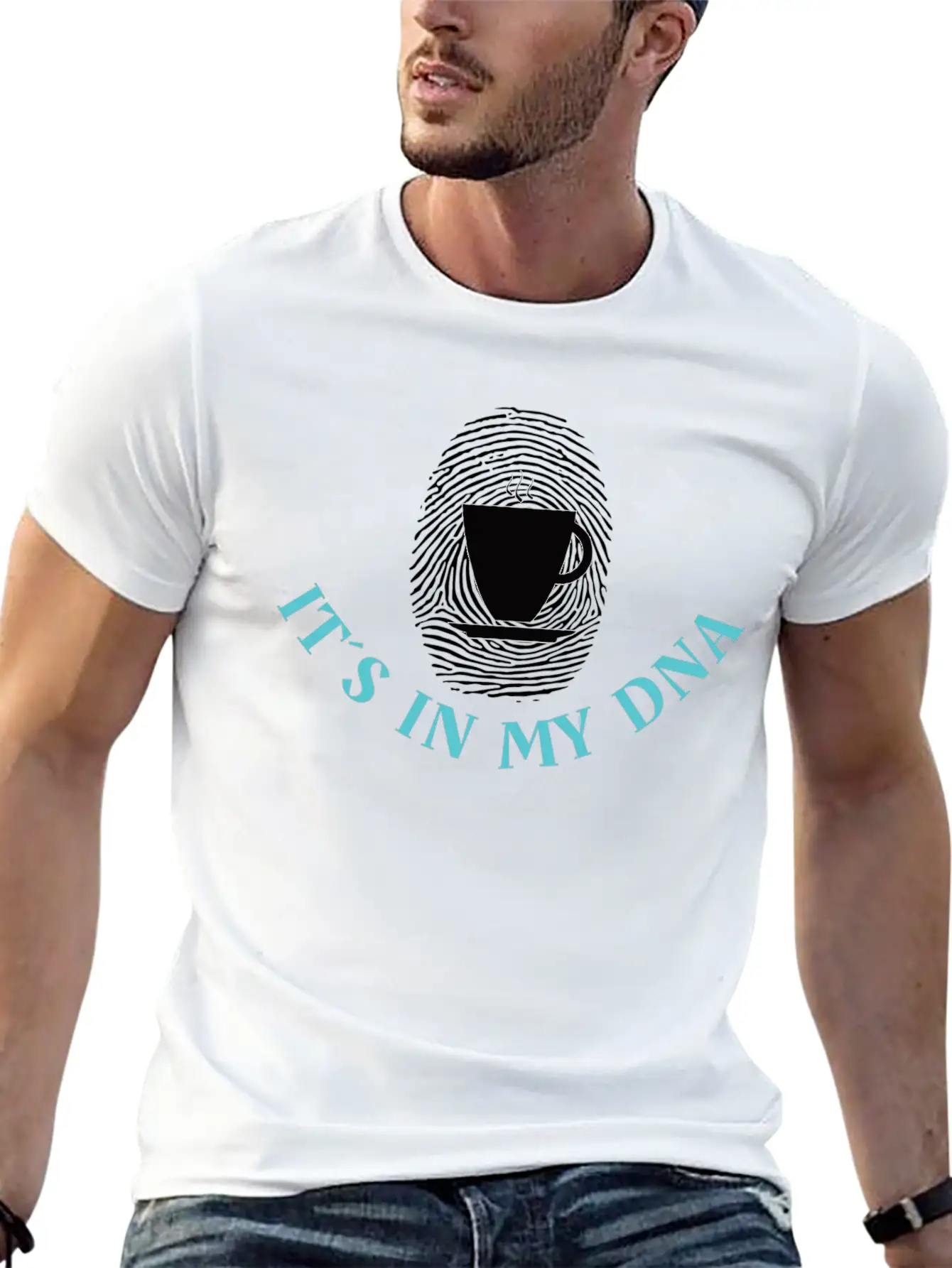 COFFEE: It´s In My DNA Basic Graphic T-Shirt – Daily Comfort In Soft Cotton