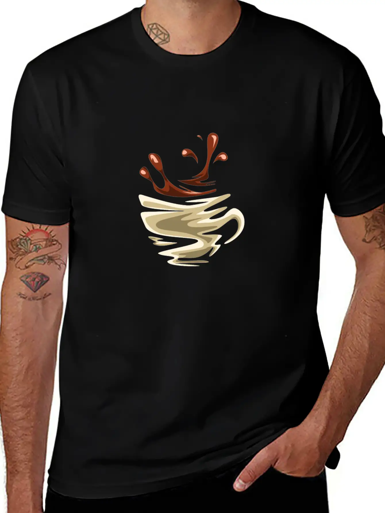 Coffee Lovers Gift Stylish Everyday T-Shirt – Unisex Basic Cotton Tee