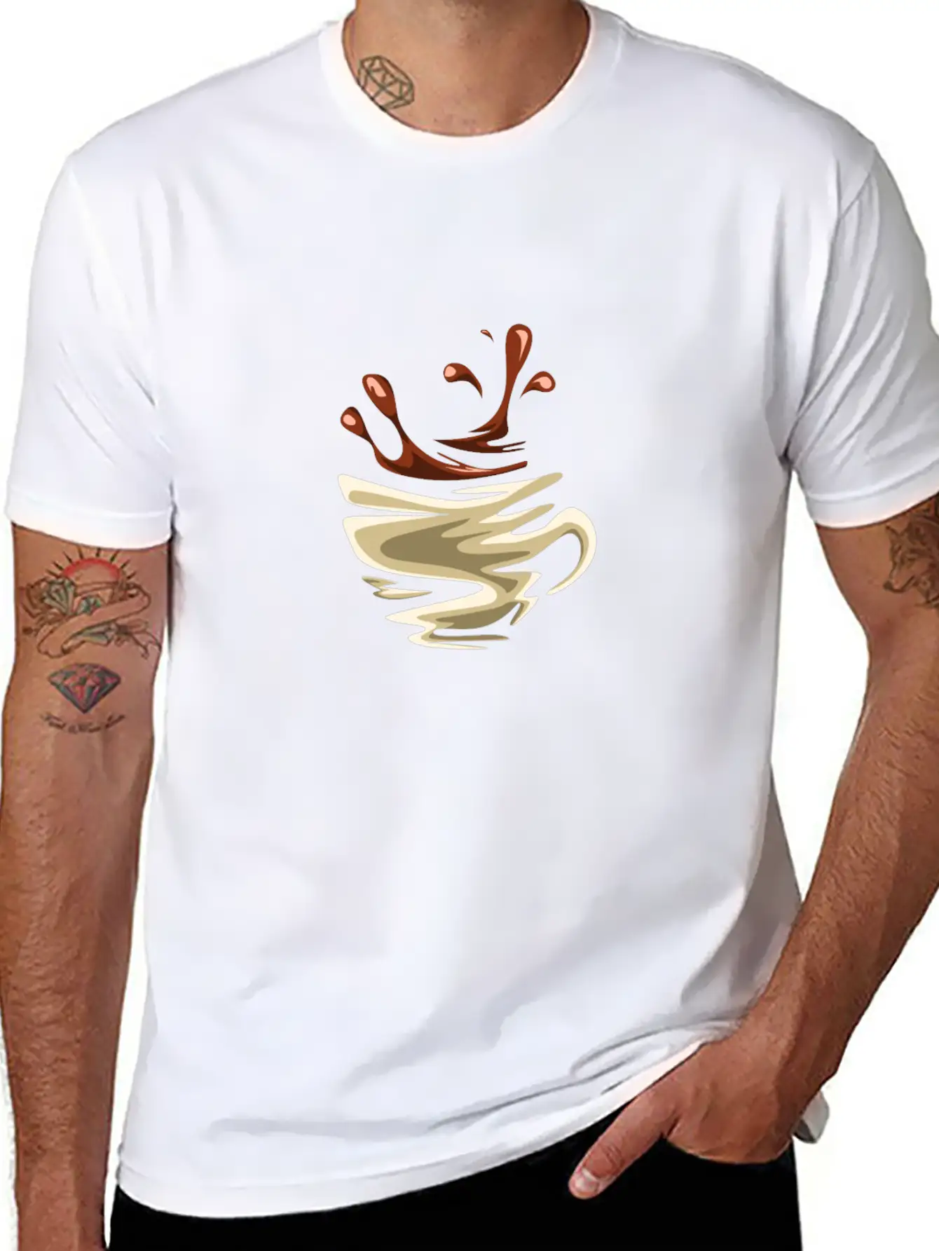 Coffee Lovers Gift Stylish Everyday T-Shirt – Unisex Basic Cotton Tee
