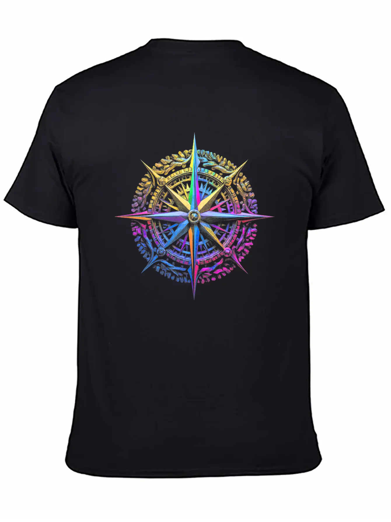 Colorful Compass Stylish Everyday T-Shirt – Unisex Basic Cotton Tee