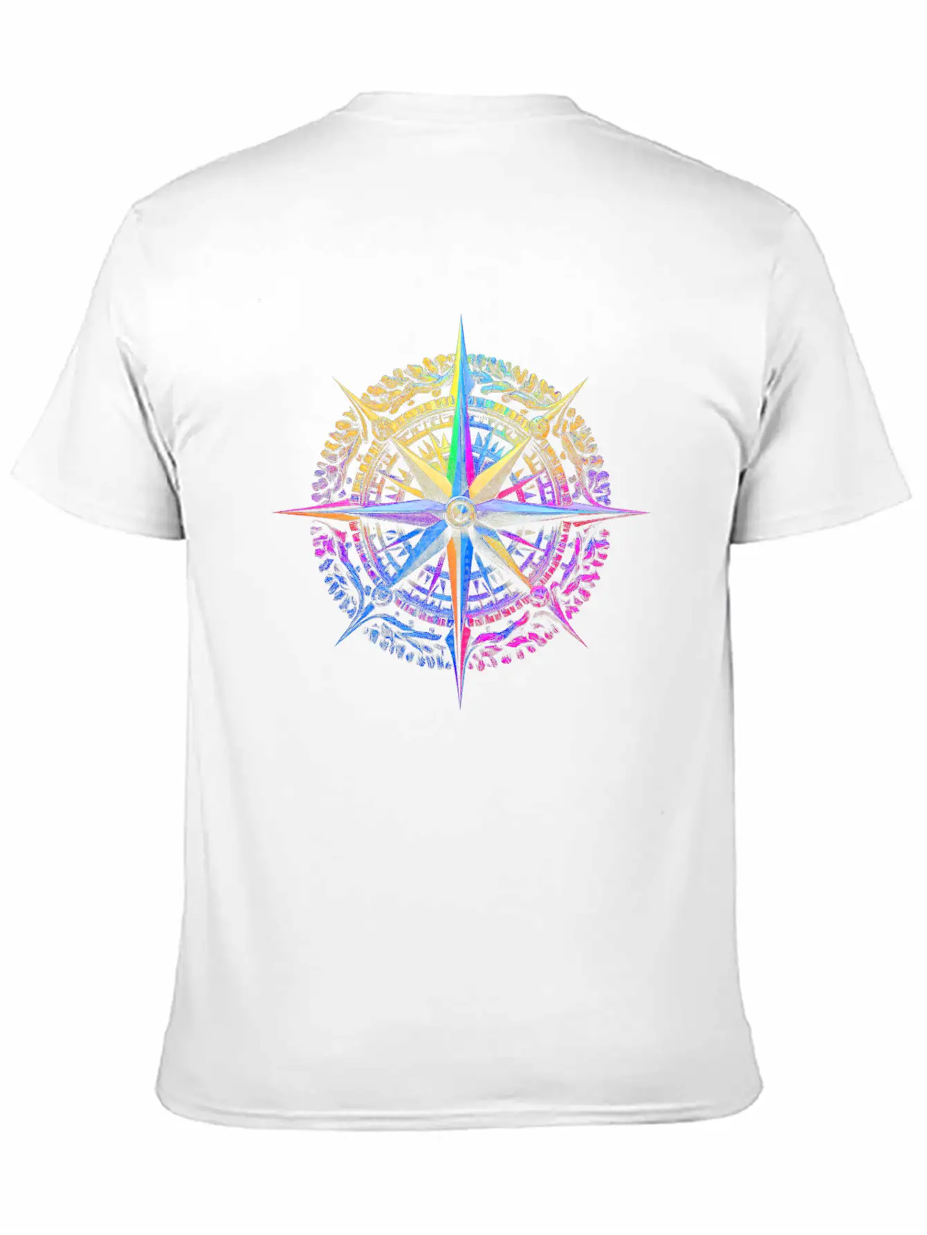 Colorful Compass Stylish Everyday T-Shirt – Unisex Basic Cotton Tee