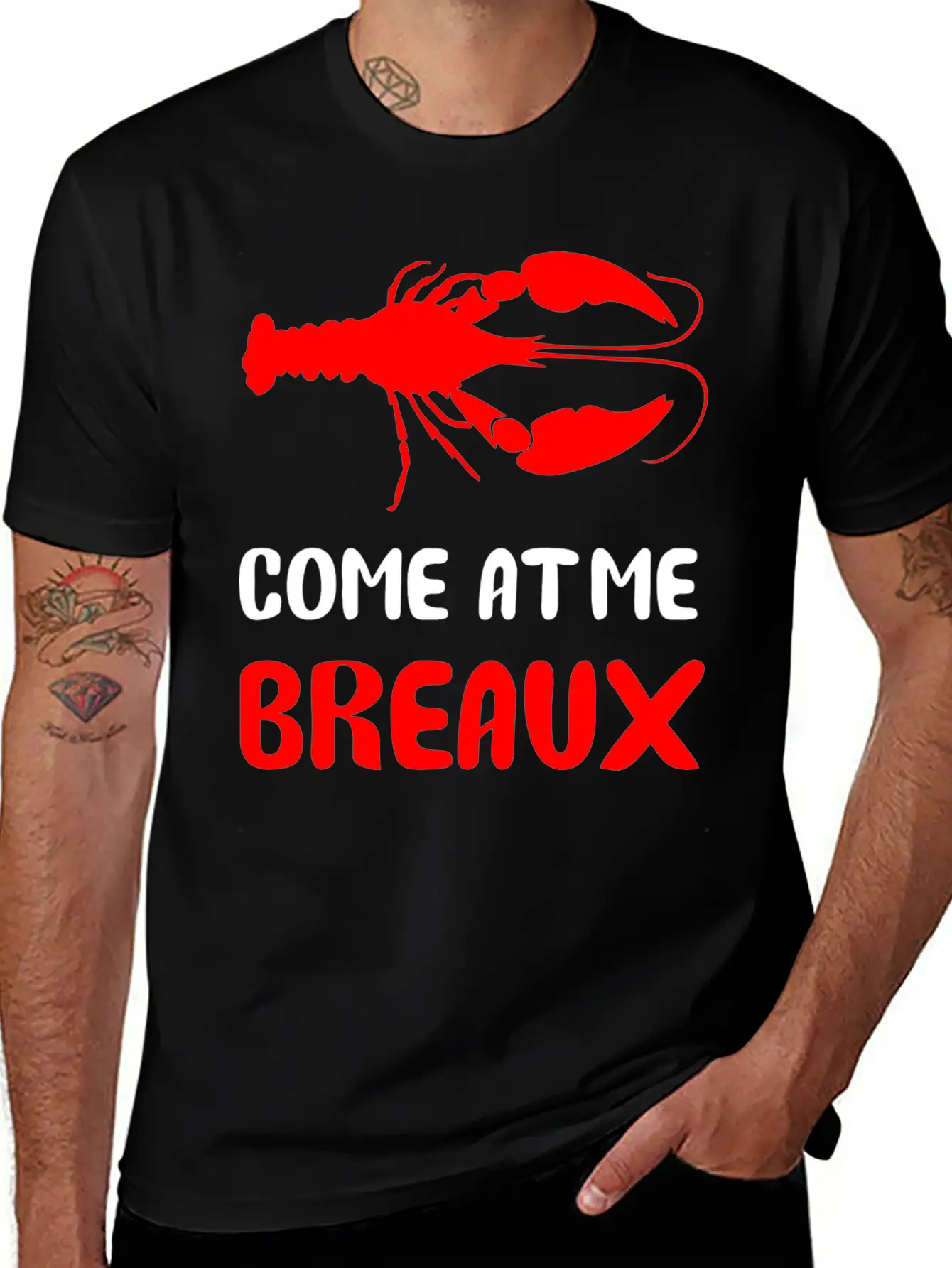 Come At Me Breaux Lightweight Cotton T-Shirt – Daily Comfort Graphic Shirt