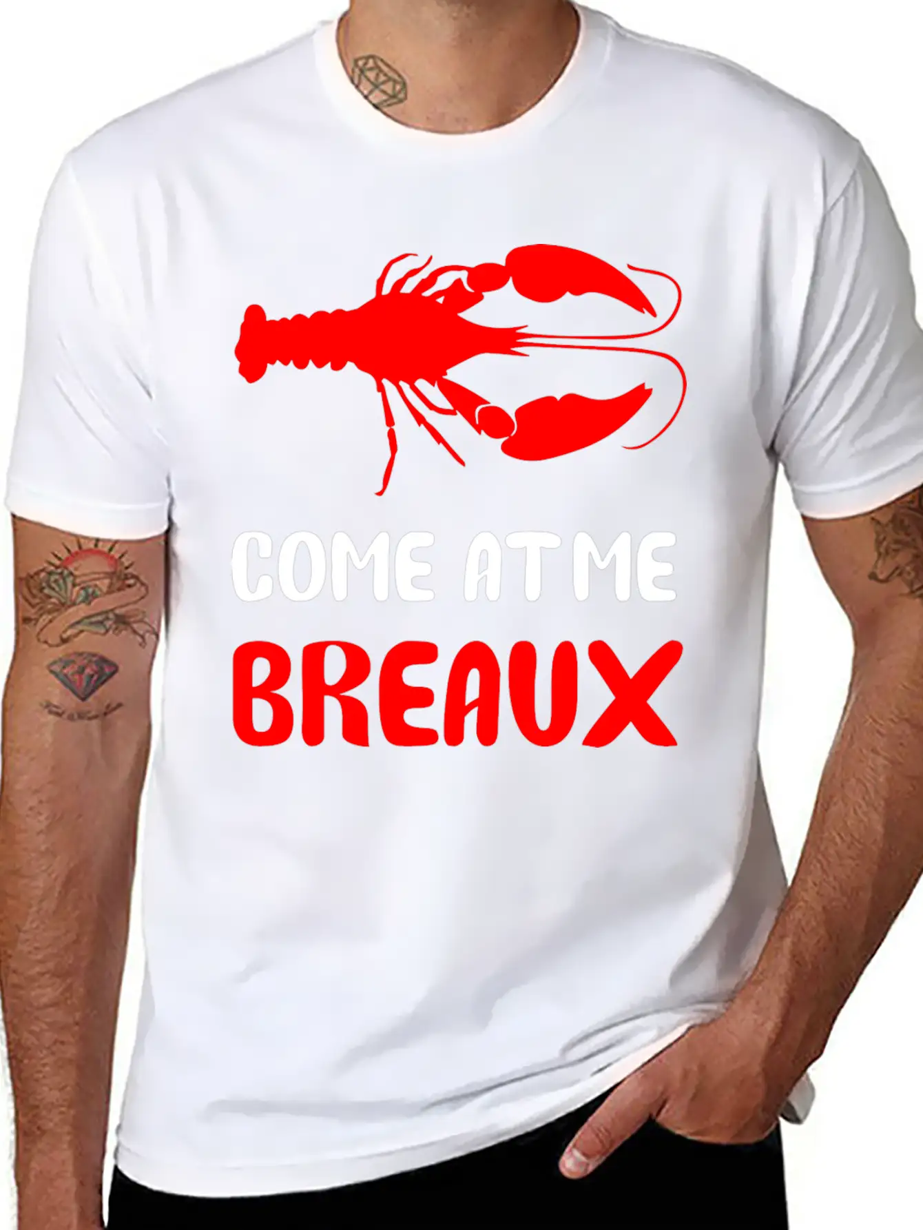 Come At Me Breaux Lightweight Cotton T-Shirt – Daily Comfort Graphic Shirt