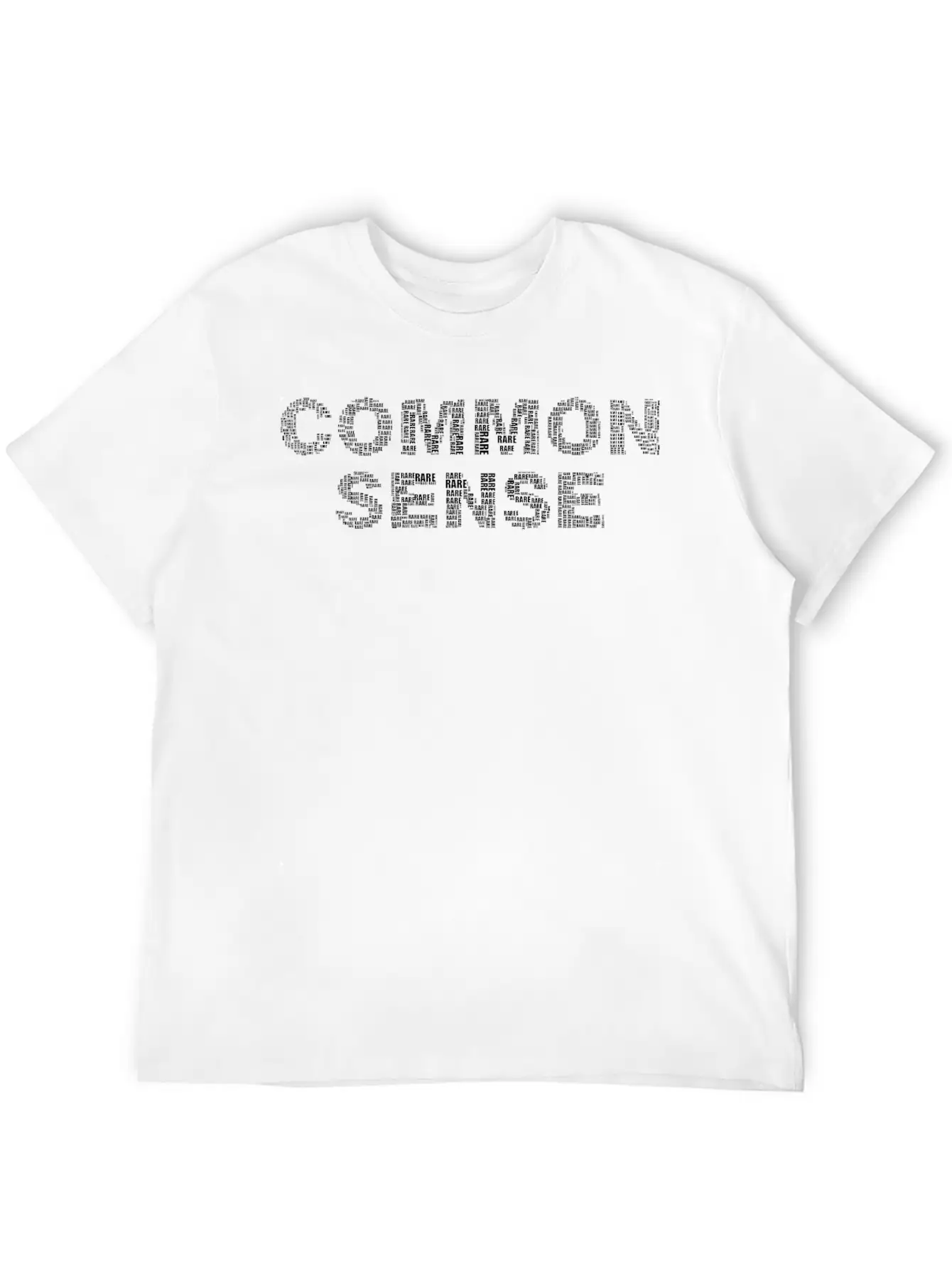 Common Sense Black Stylish Everyday T-Shirt – Unisex Basic Cotton Tee