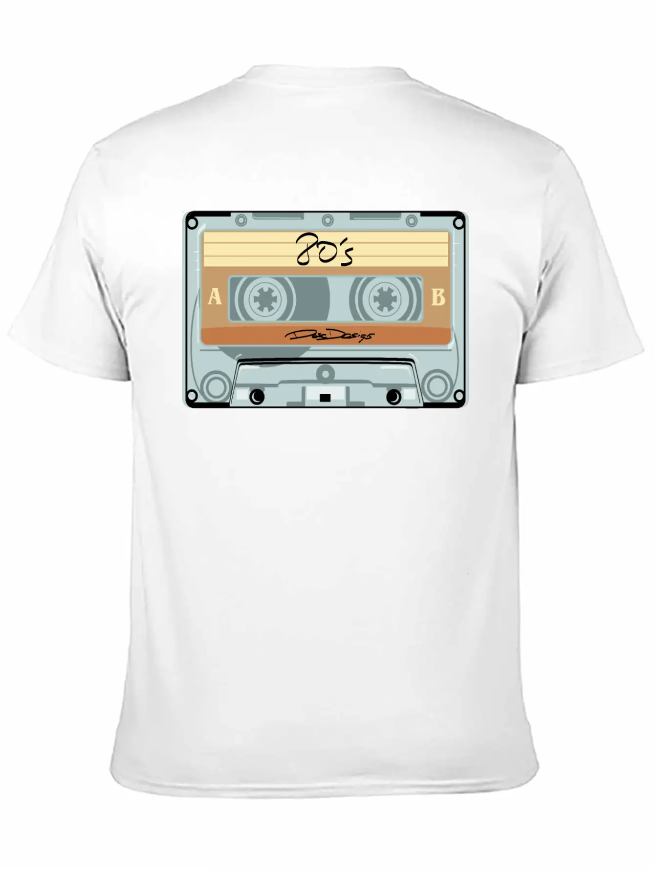 Compact Cassette, Cassette, Audio Cassette 80s 80' Basic Graphic T-Shirt – Daily Comfort In Soft Cotton