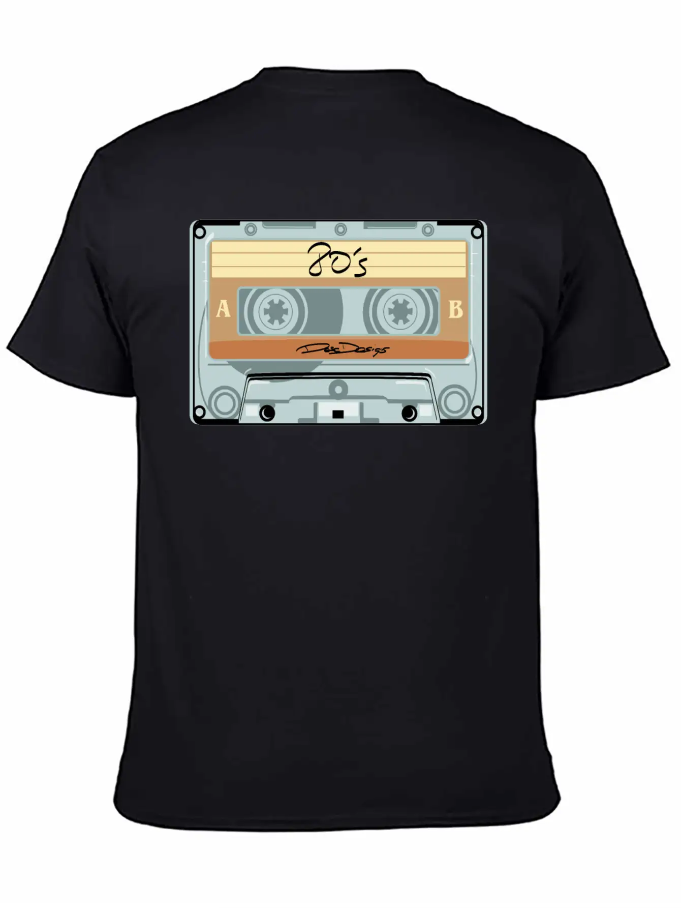 Compact Cassette, Cassette, Audio Cassette 80s 80' Basic Graphic T-Shirt – Daily Comfort In Soft Cotton