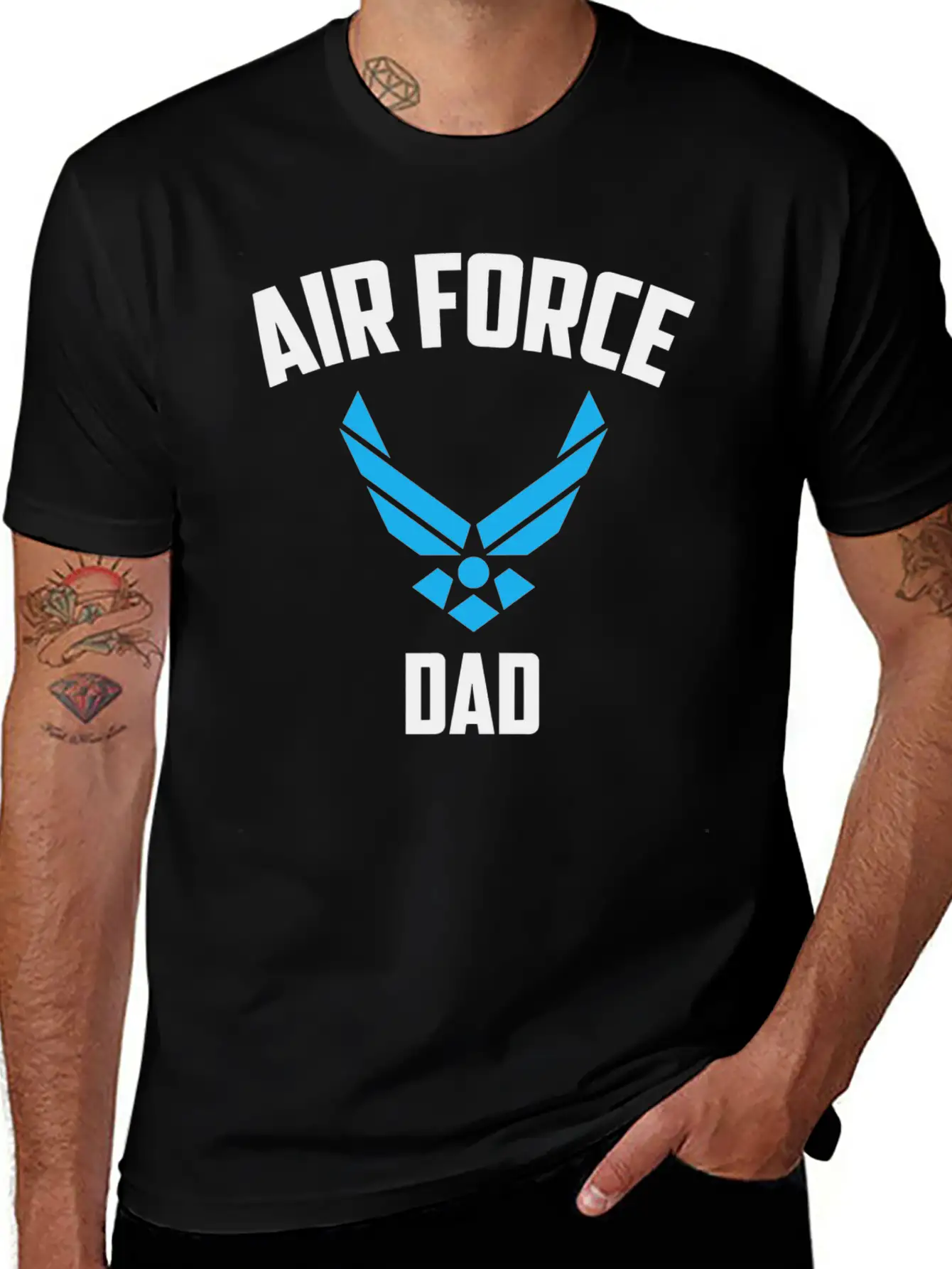 Cool Air Force Dad Best Proud Military Breathable Graphic T-Shirt – Perfect For Casual Days