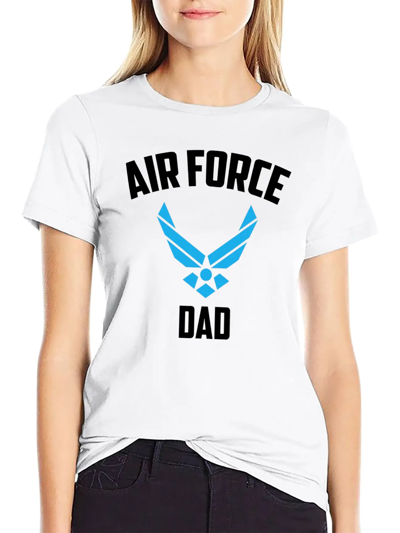 Cool Air Force Dad Best Proud Military Breathable Graphic T-Shirt – Perfect For Casual Days