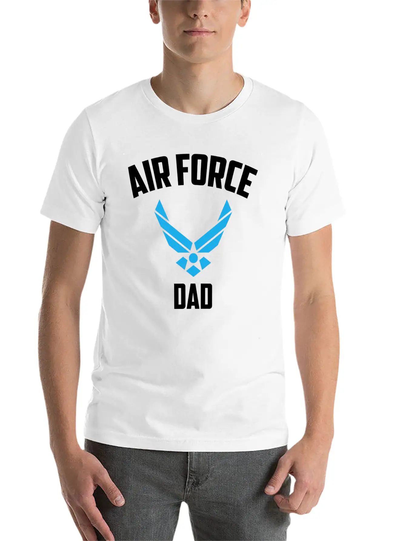 Cool Air Force Dad Best Proud Military Breathable Graphic T-Shirt – Perfect For Casual Days