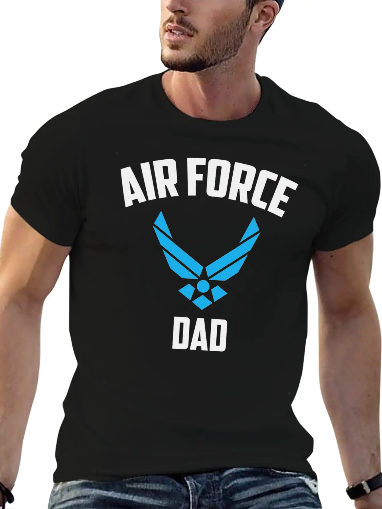 Cool Air Force Dad Best Proud Military Breathable Graphic T-Shirt – Perfect For Casual Days