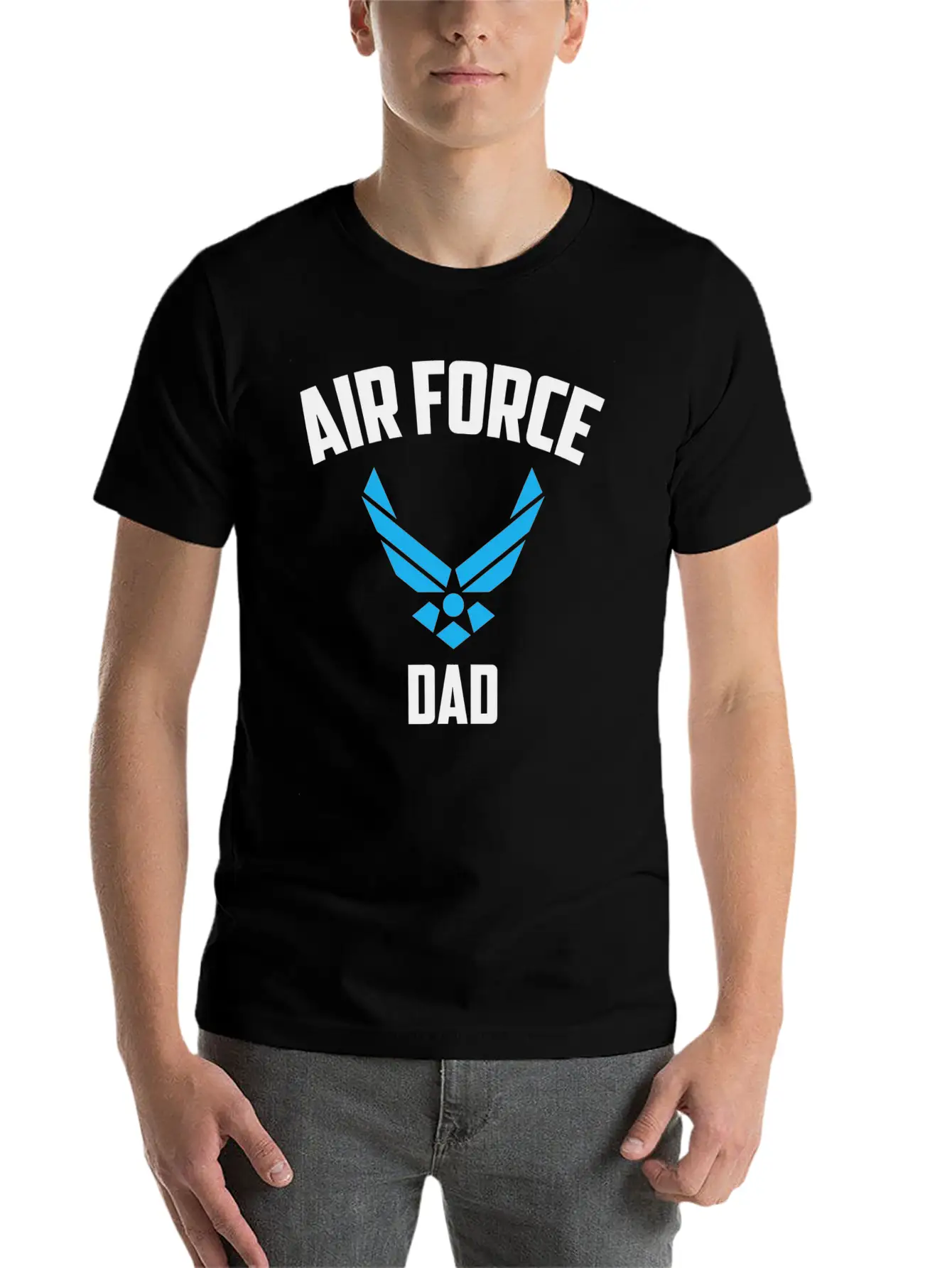 Cool Air Force Dad Best Proud Military Breathable Graphic T-Shirt – Perfect For Casual Days