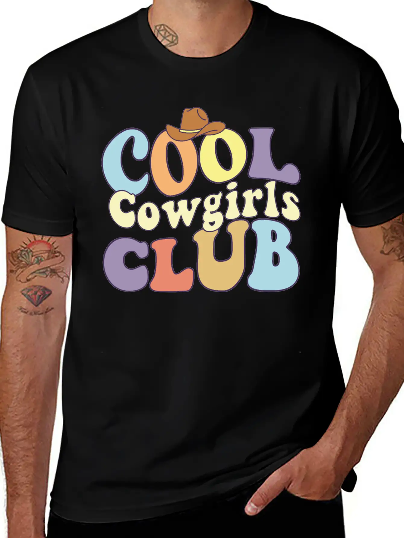 Cool Cowgirls Club Rodeo Southern Girls Crew Love Basic Graphic T-Shirt – Daily Comfort In Soft Cotton