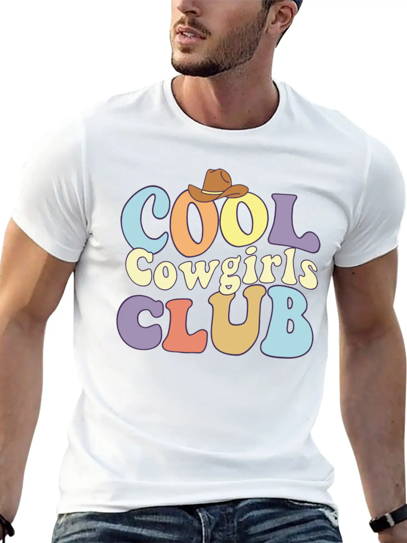 Cool Cowgirls Club Rodeo Southern Girls Crew Love Basic Graphic T-Shirt – Daily Comfort In Soft Cotton