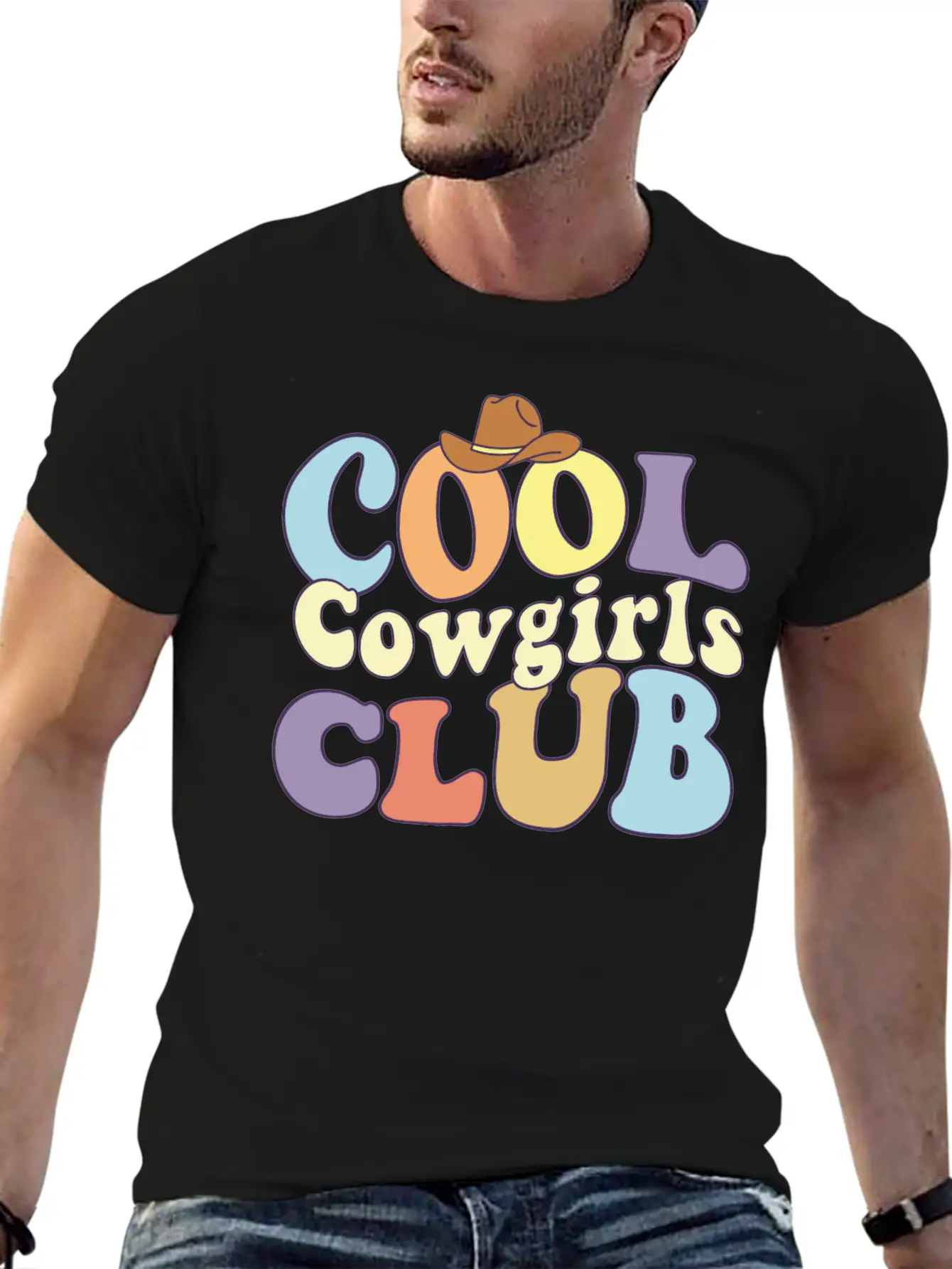 Cool Cowgirls Club Rodeo Southern Girls Crew Love Basic Graphic T-Shirt – Daily Comfort In Soft Cotton