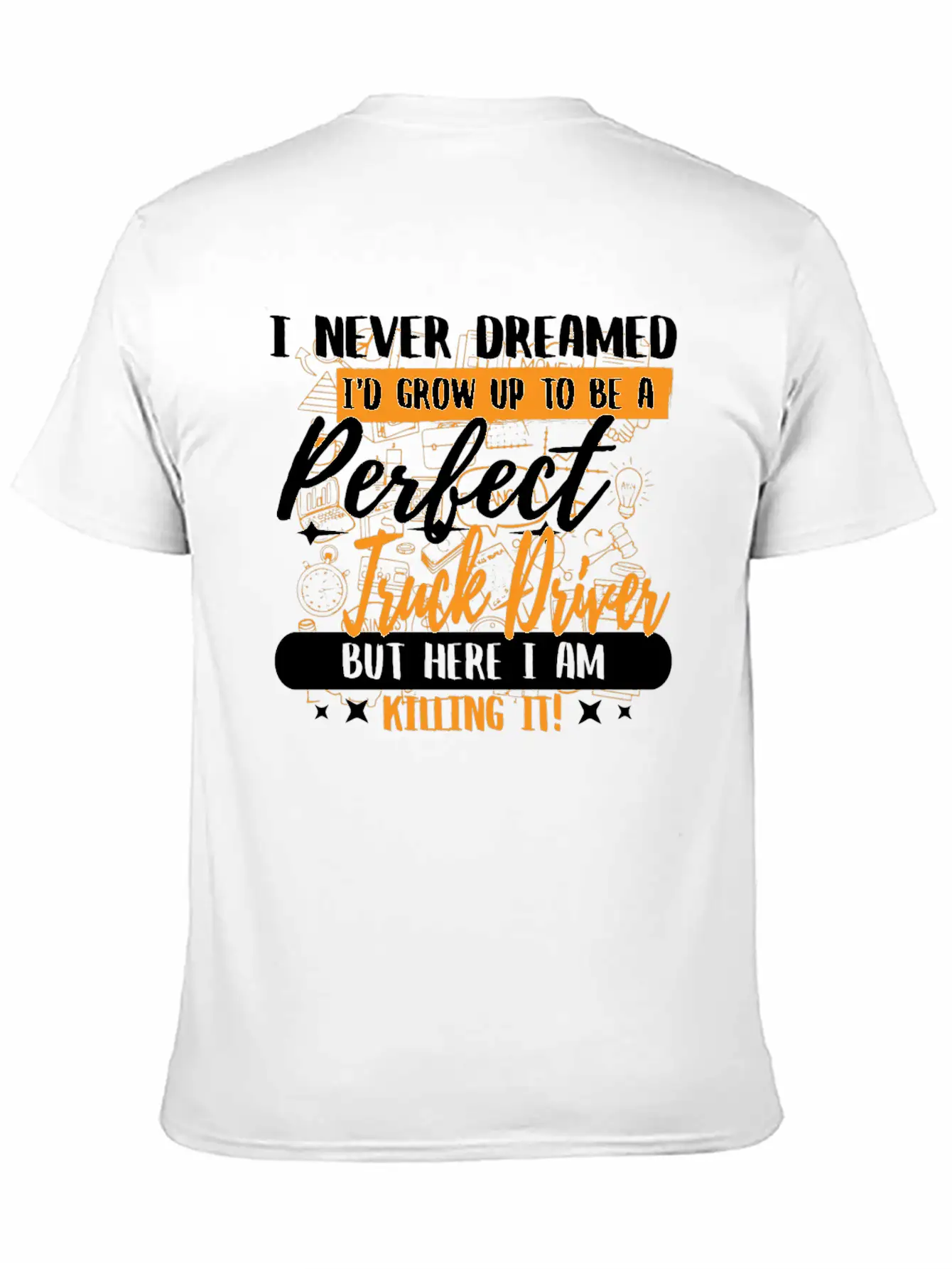 Cool Truck Driver Bday Present Basic Graphic T-Shirt – Daily Comfort In Soft Cotton