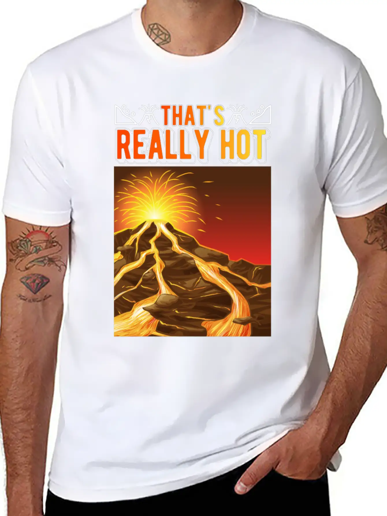 Cool Volcano Boys Girls Geology Lover Stylish Everyday T-Shirt – Unisex Basic Cotton Tee