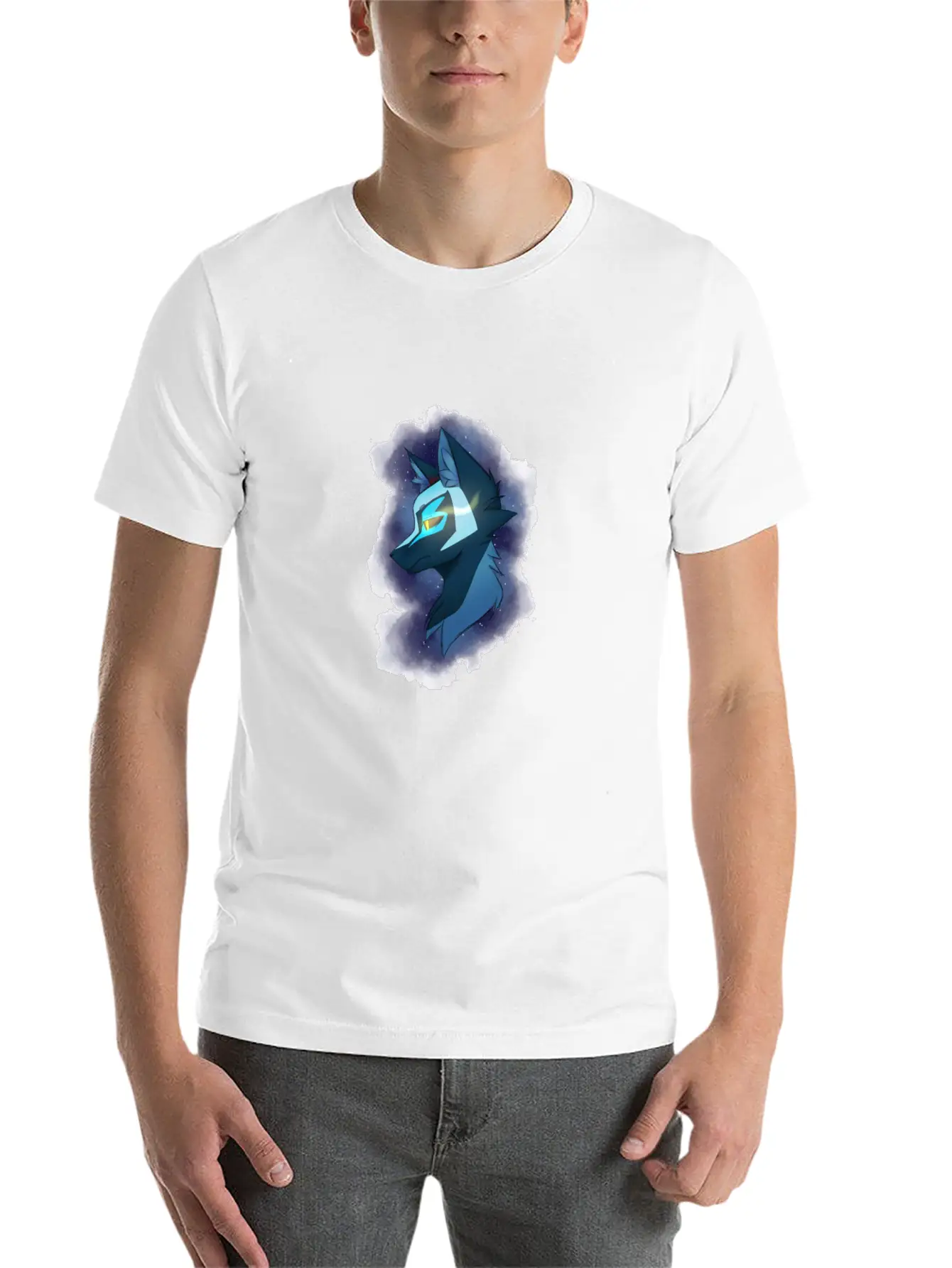 Cosmic Wolf Casual Graphic T-Shirt – Simple And Comfortable Daily Wear
