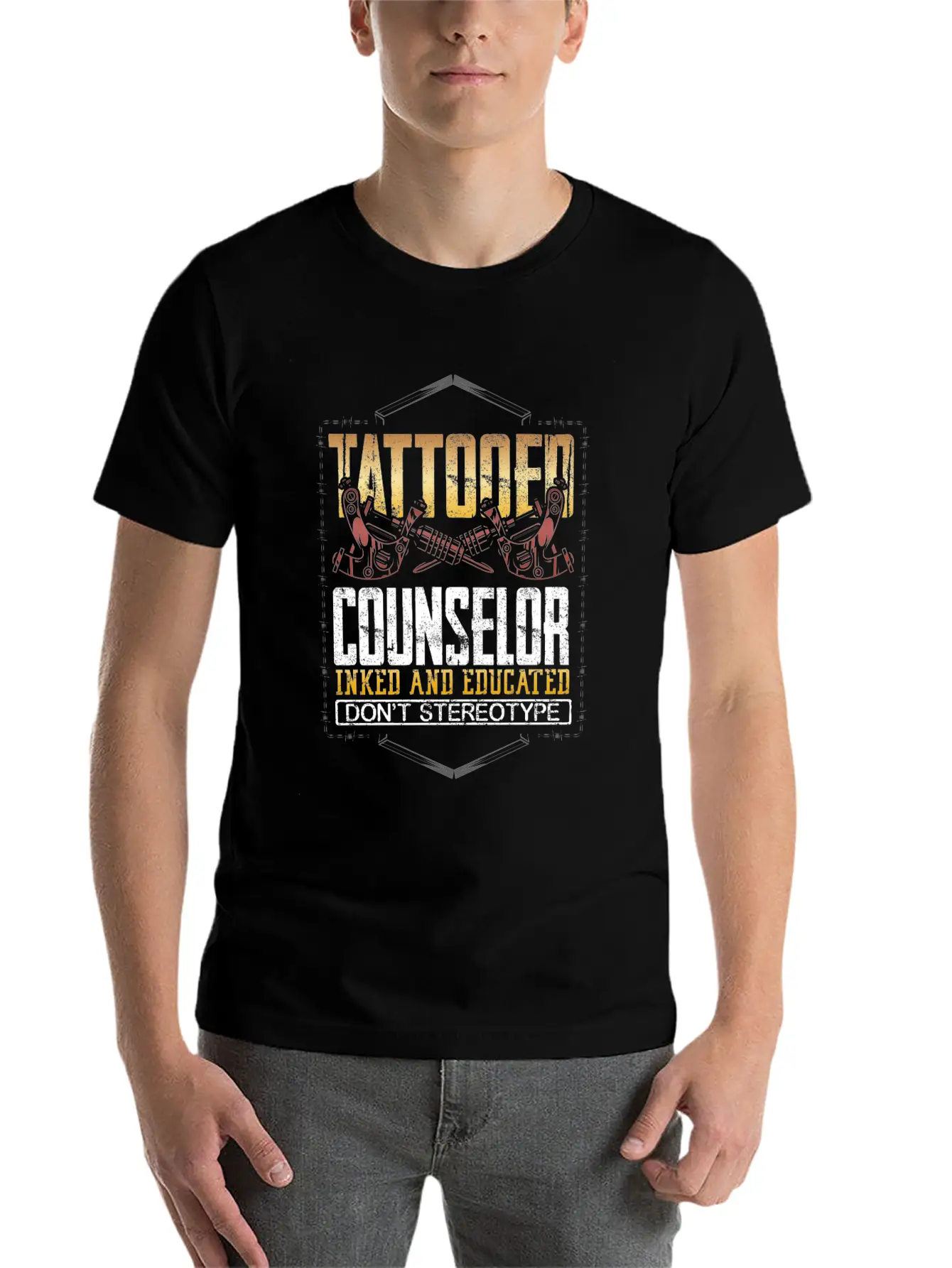 Counselor Gift Tattooed Counselor Inked And Relaxed Everyday Tee – Lightweight And Durable Cotton