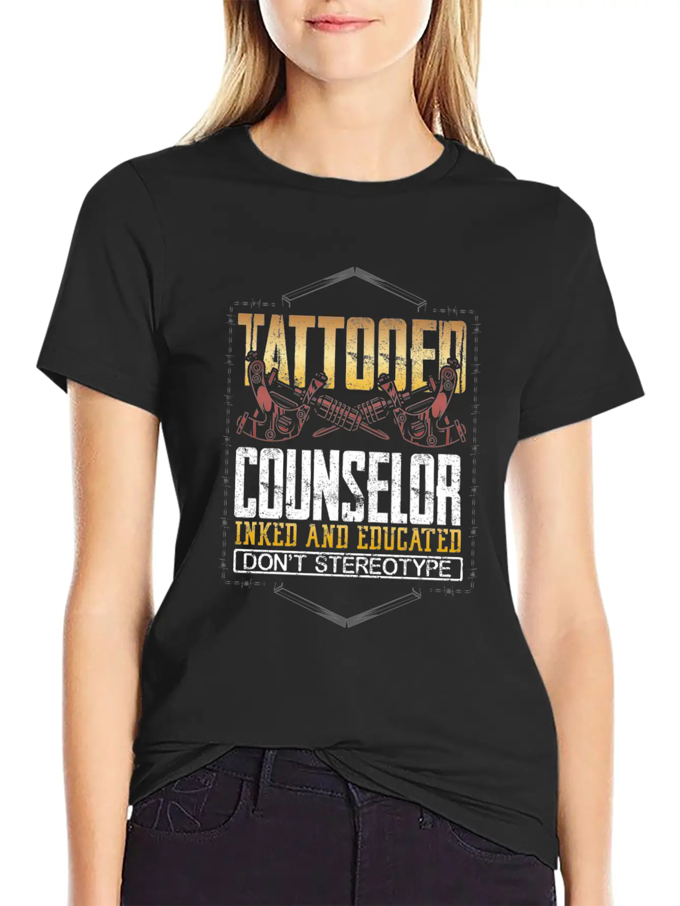 Counselor Gift Tattooed Counselor Inked And Relaxed Everyday Tee – Lightweight And Durable Cotton