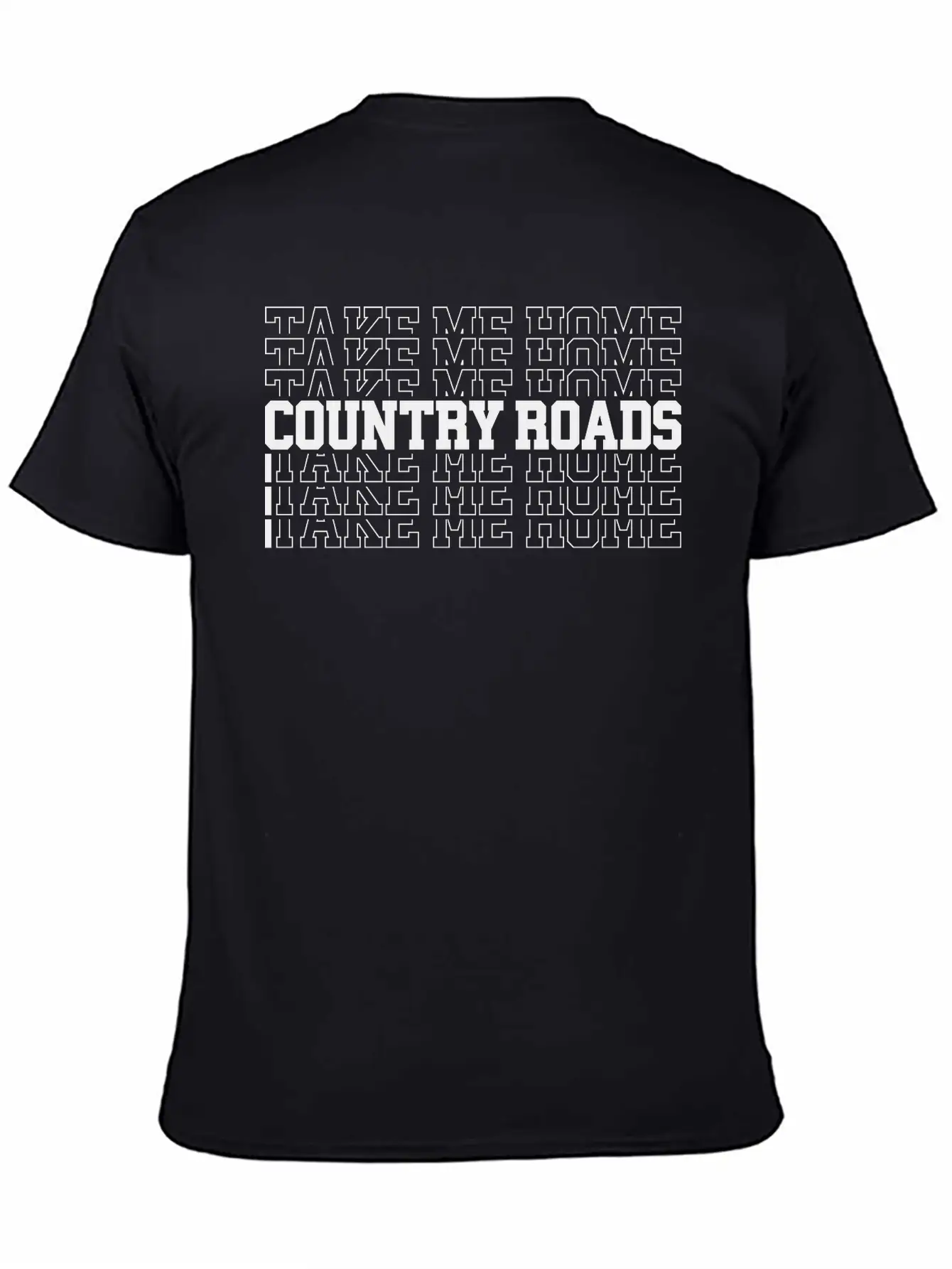 Country Roads Take Me Home, Country Woman Man Lightweight Cotton T-Shirt – Daily Comfort Graphic Shirt