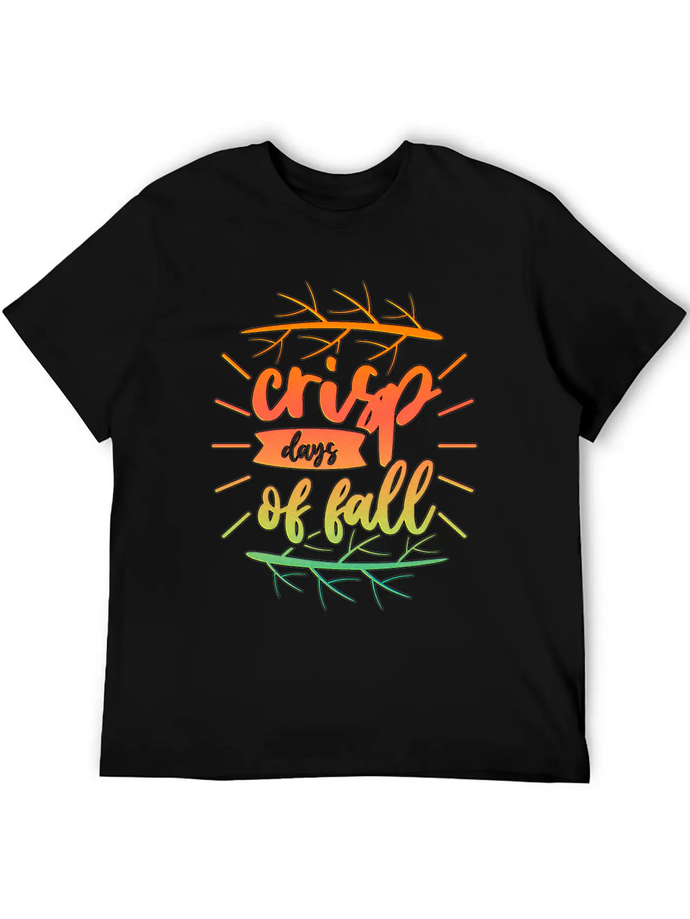 Crisp Days Of Fall Autumn Saying Stylish Everyday T-Shirt – Unisex Basic Cotton Tee