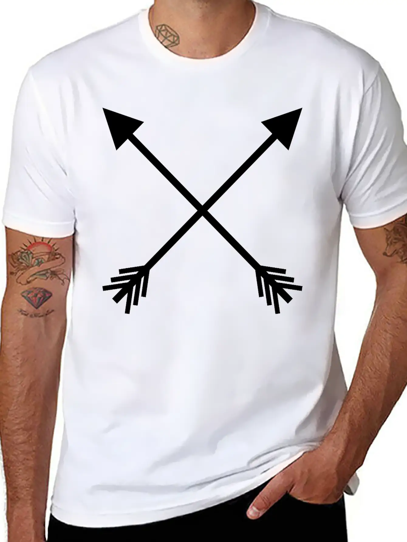 Crossed Arrows Basic Graphic T-Shirt – Daily Comfort In Soft Cotton