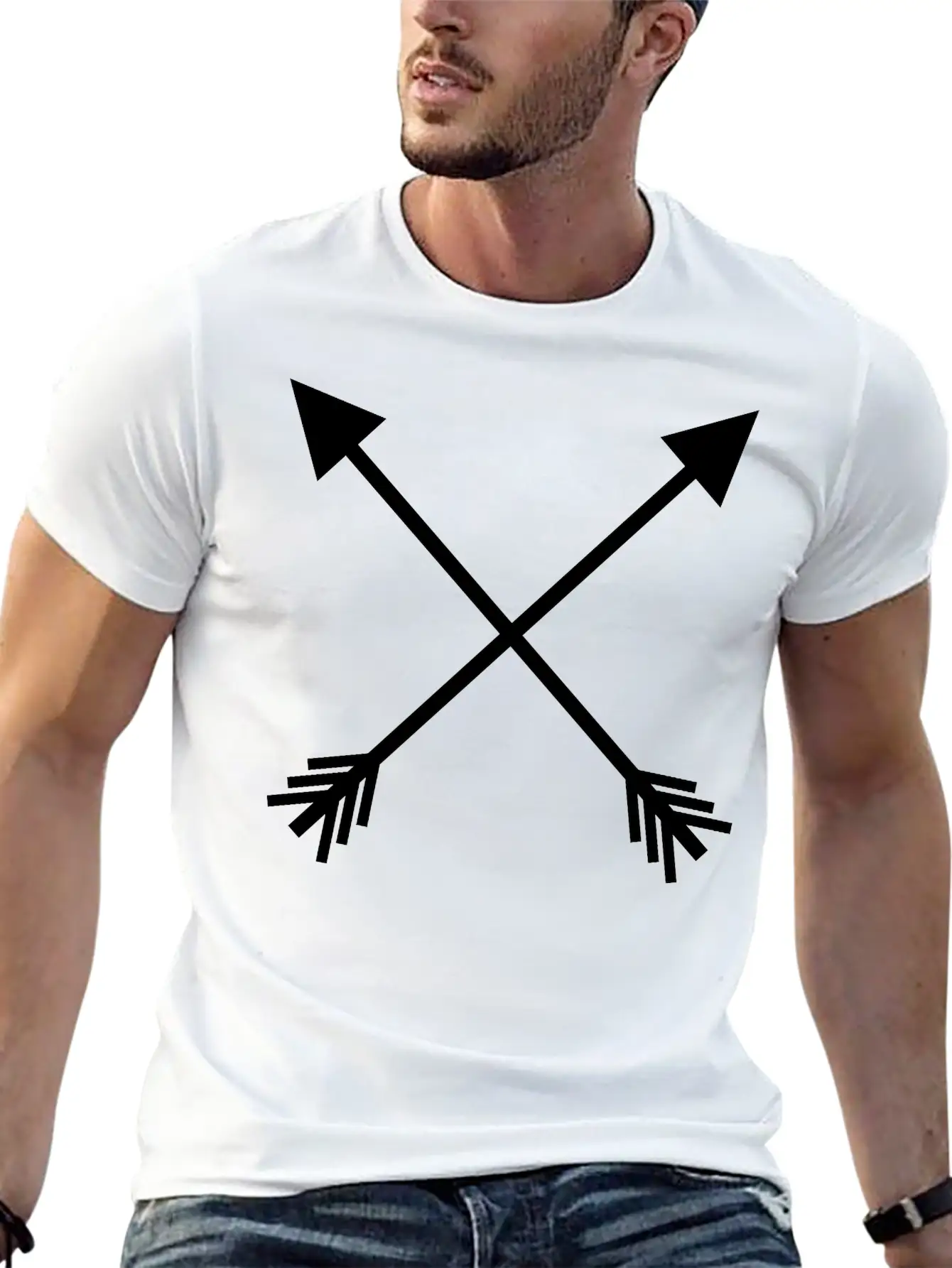 Crossed Arrows Basic Graphic T-Shirt – Daily Comfort In Soft Cotton