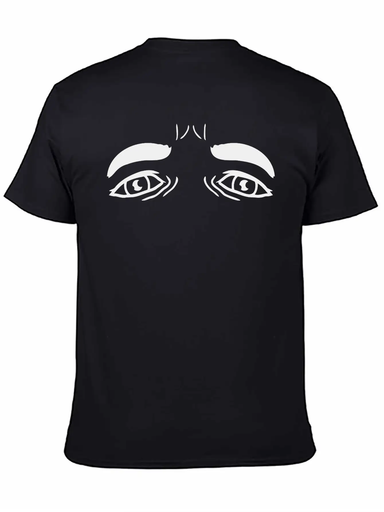 Crying Sad Eyes Design Basic Graphic T-Shirt – Daily Comfort In Soft Cotton