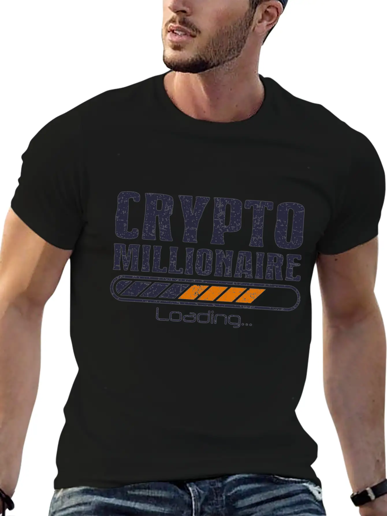 Crypto Millionaire Funny Bitcoin Crypto Simple Everyday Graphic Tee – Lightweight Summer Wear