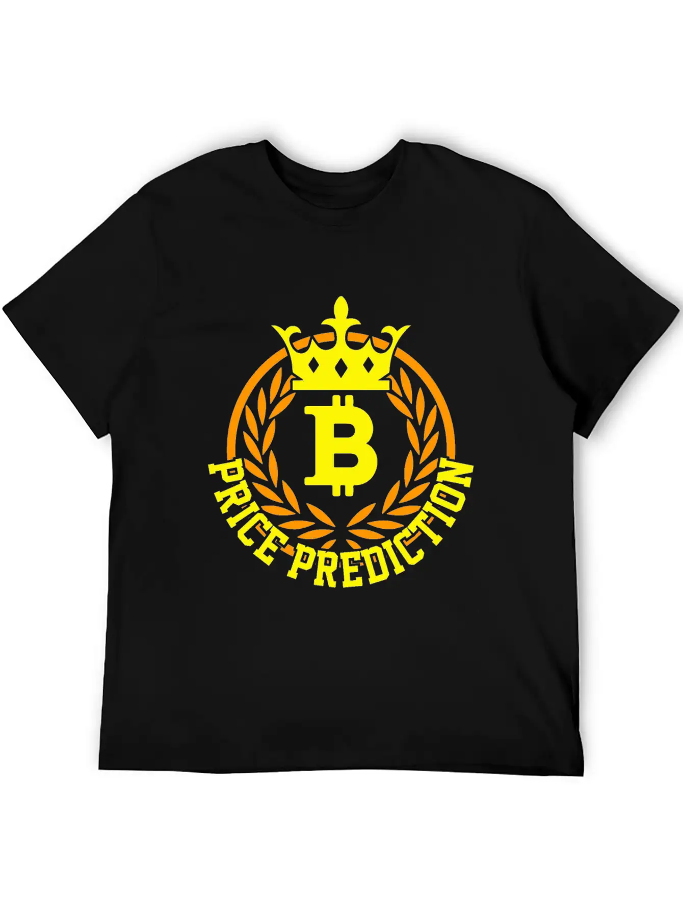 Crypto, Price, Bitcoin, Crown Stylish Everyday T-Shirt – Unisex Basic Cotton Tee