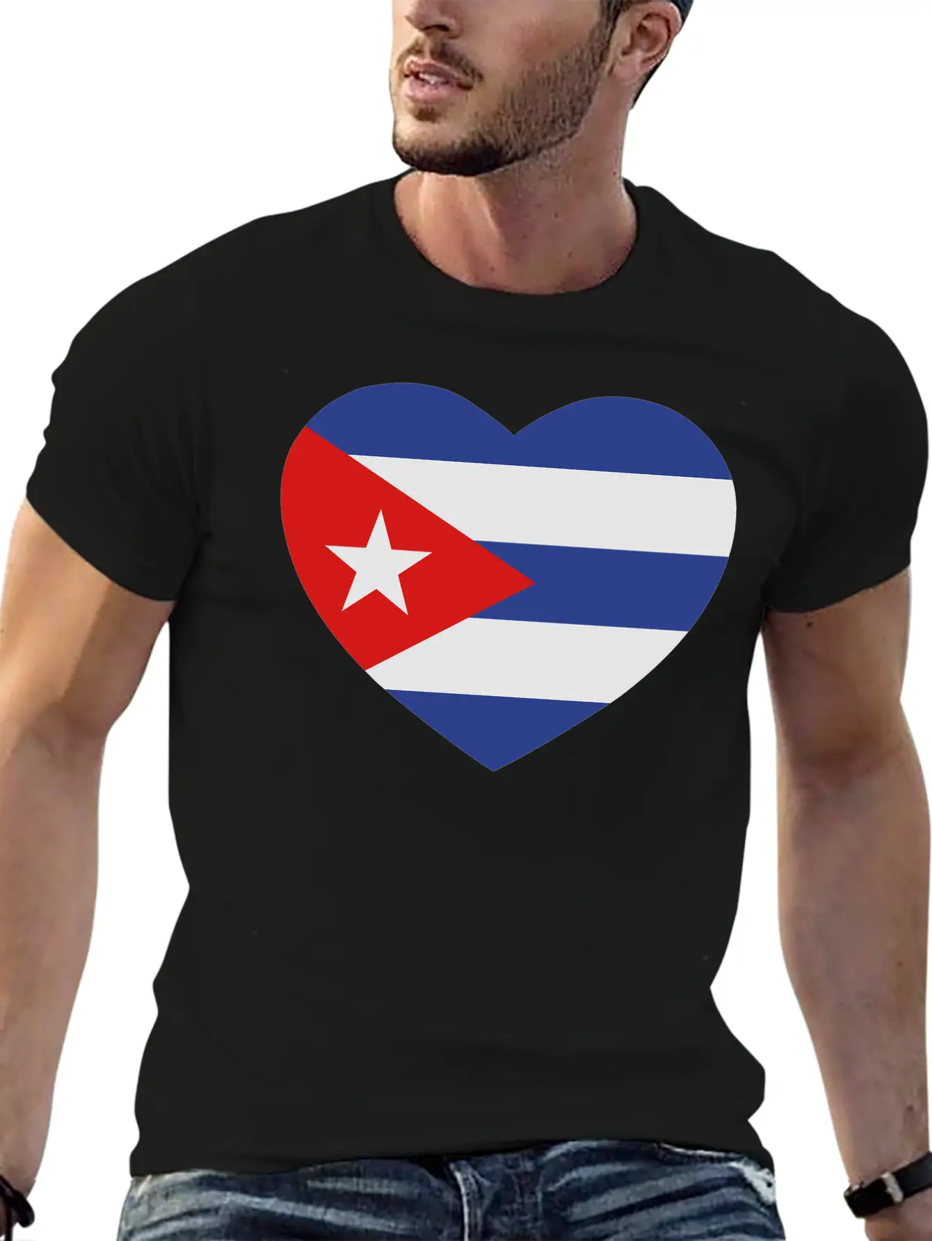 Cuban Heart Basic Graphic T-Shirt – Daily Comfort In Soft Cotton