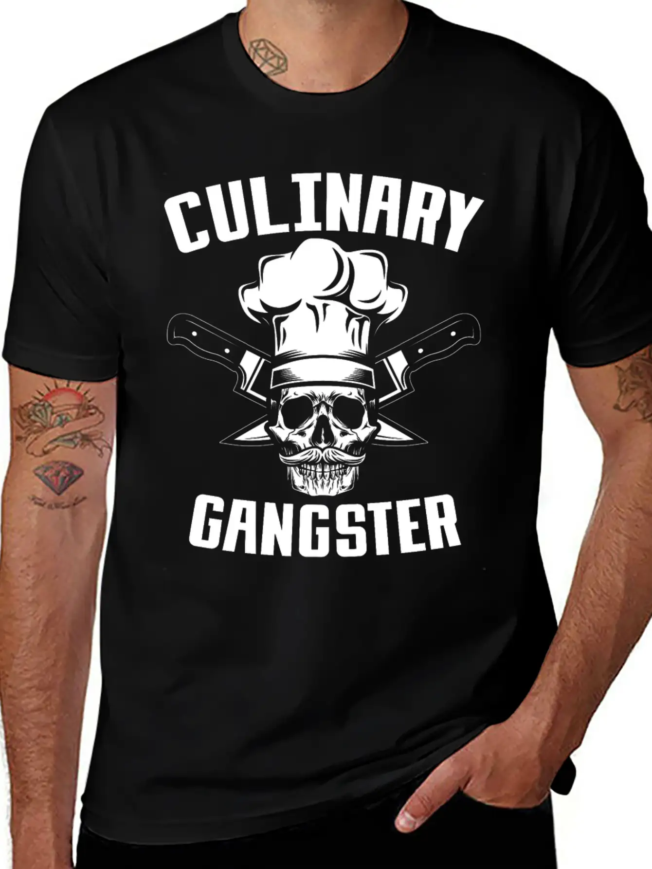 Culinary Gangser, Cook, Cooking, Chef Basic Graphic T-Shirt – Daily Comfort In Soft Cotton