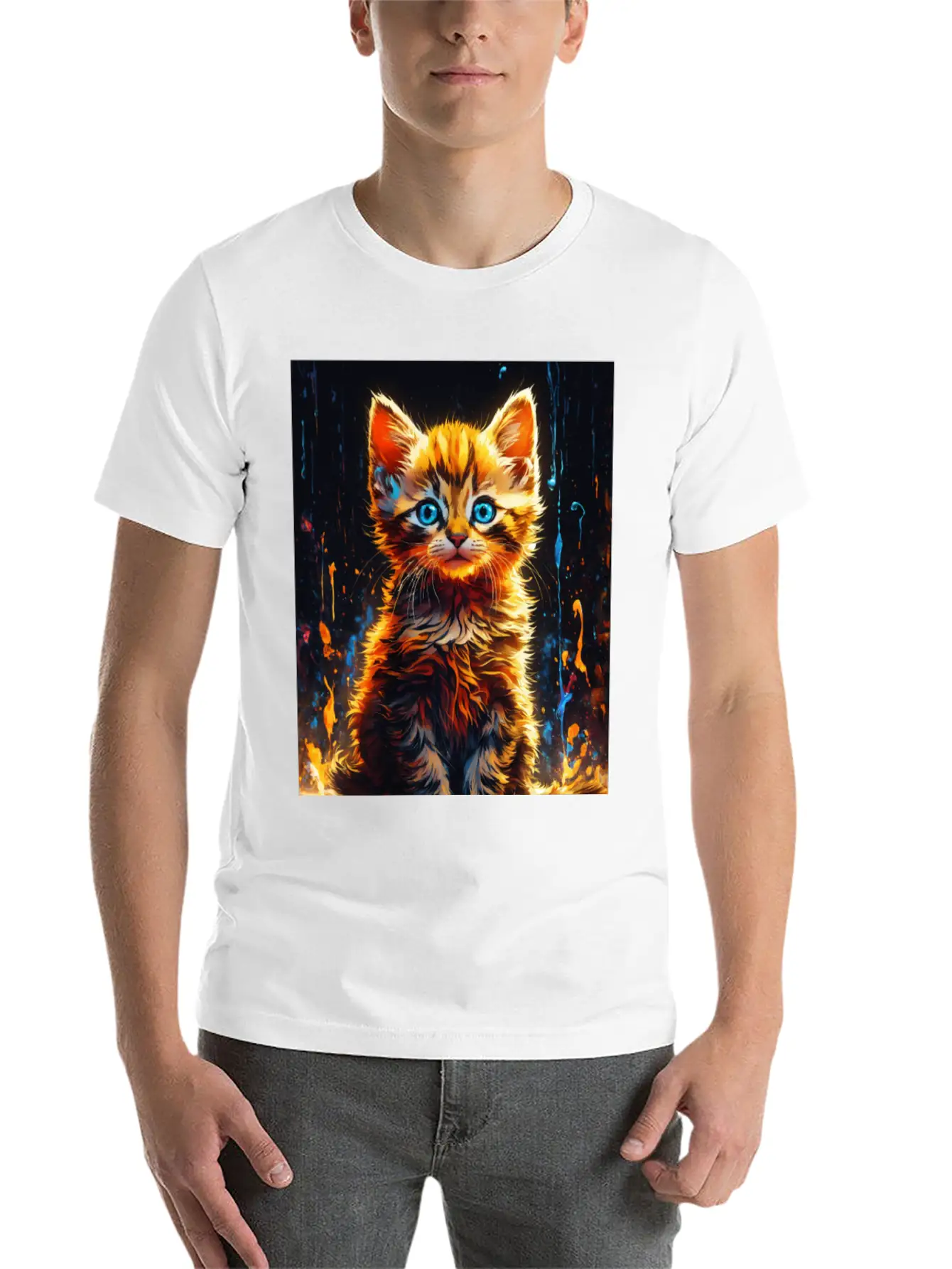 Cute Cate Classic Cotton Tee – Unisex Comfort For Any Season