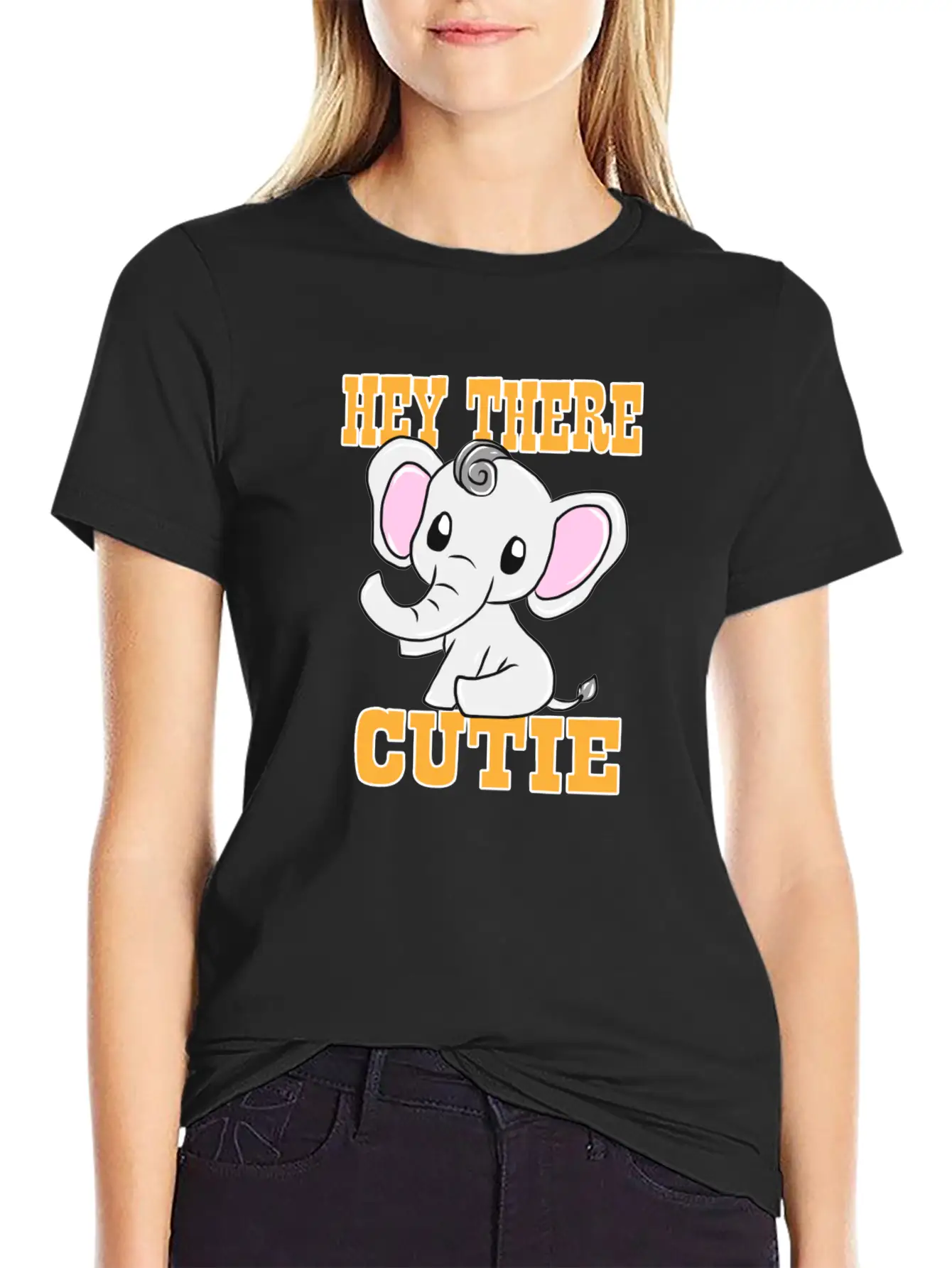 Cute Elephant Stylish Everyday T-Shirt – Unisex Basic Cotton Tee