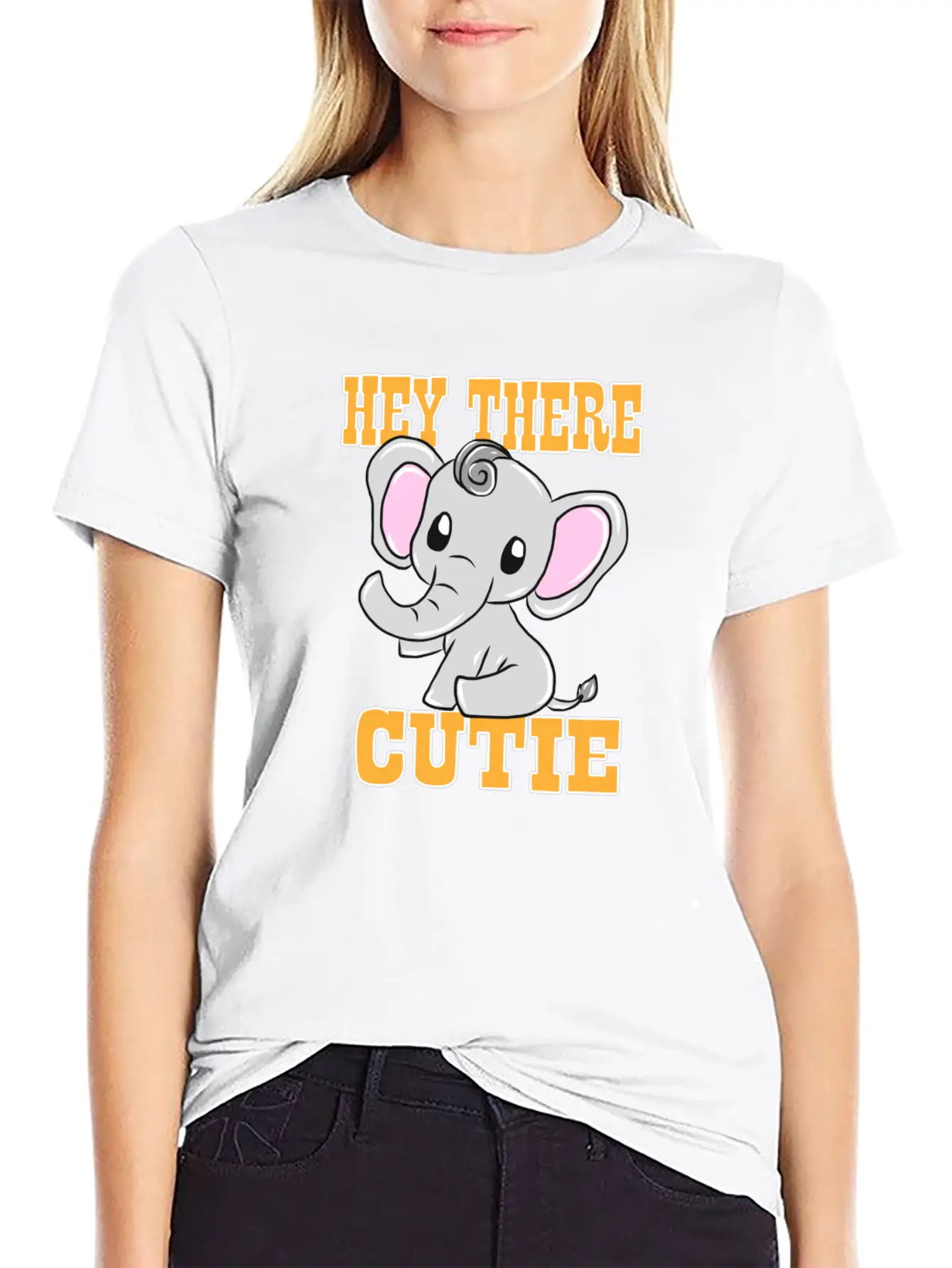 Cute Elephant Stylish Everyday T-Shirt – Unisex Basic Cotton Tee