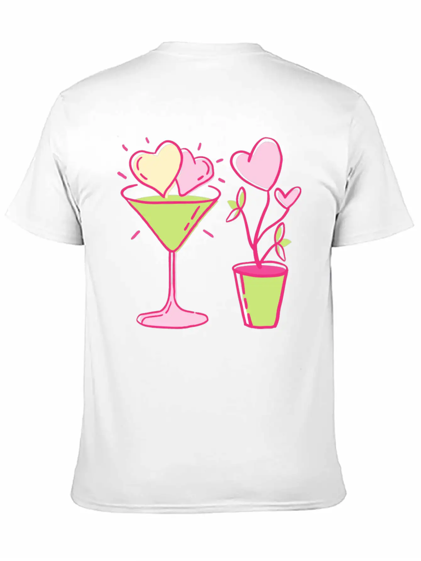 Cute Heart Basic Graphic T-Shirt – Daily Comfort In Soft Cotton