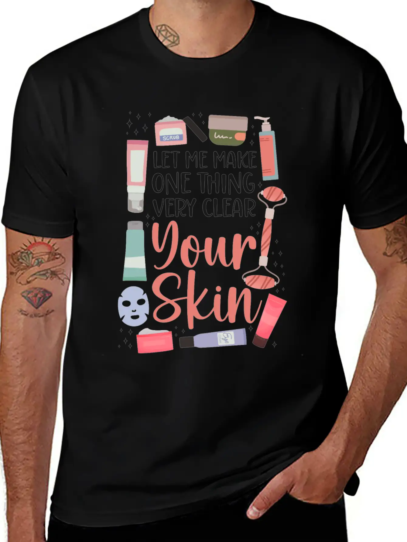 Cute Licensed Esthetician Skincare Basic Graphic T-Shirt – Daily Comfort In Soft Cotton