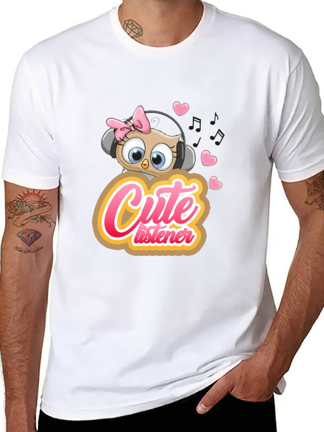 Cute Listener Stylish Everyday T-Shirt – Unisex Basic Cotton Tee