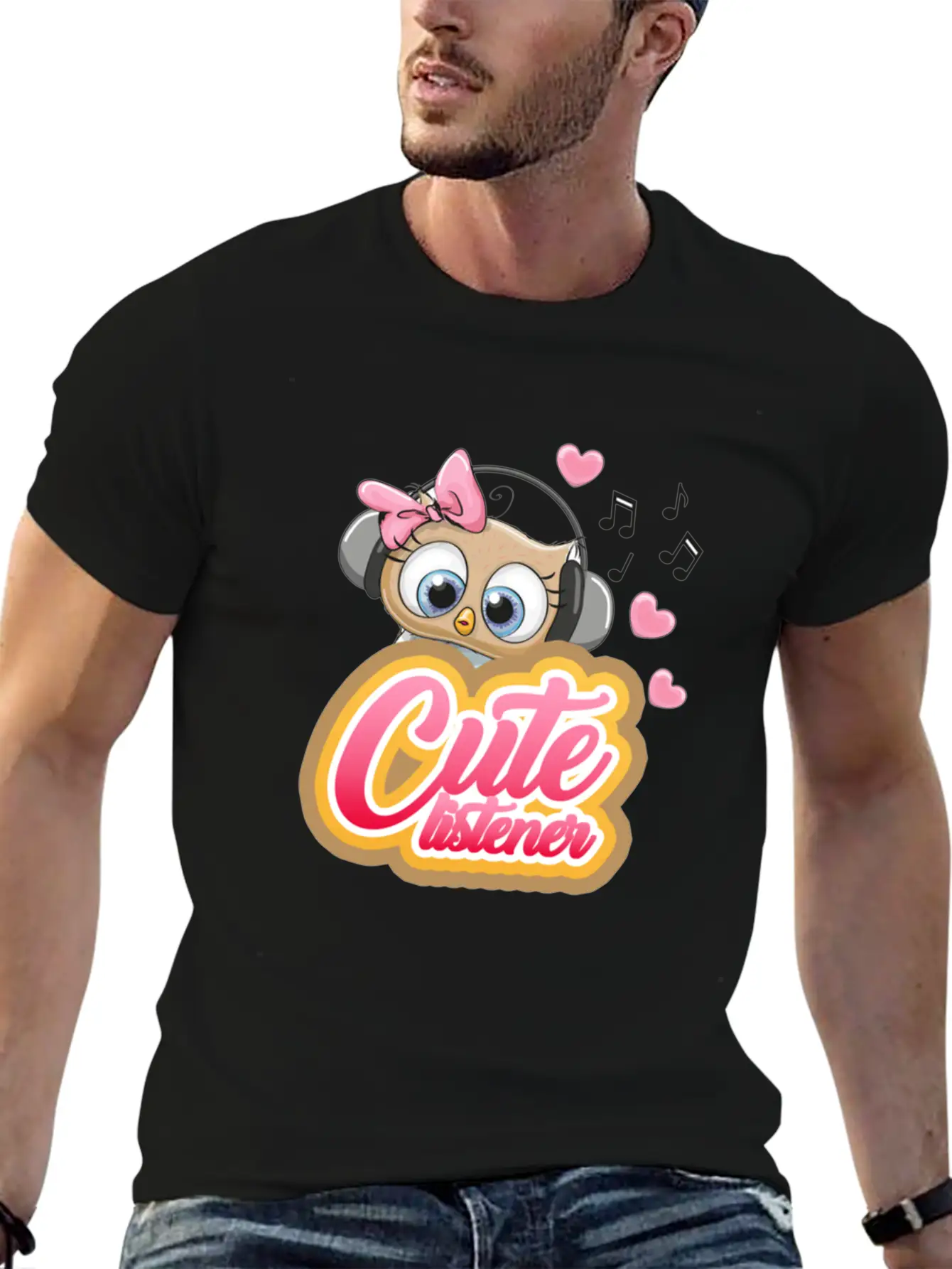 Cute Listener Stylish Everyday T-Shirt – Unisex Basic Cotton Tee